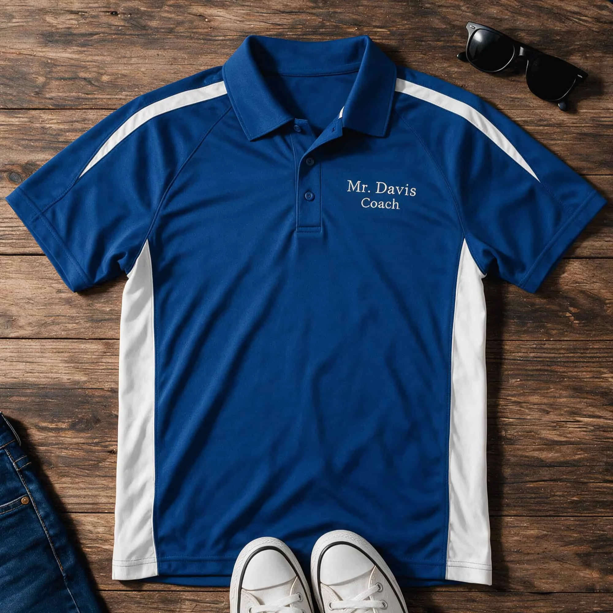 Personalized Name Men's PosiCharge Micro-Mesh Colorblock Polo