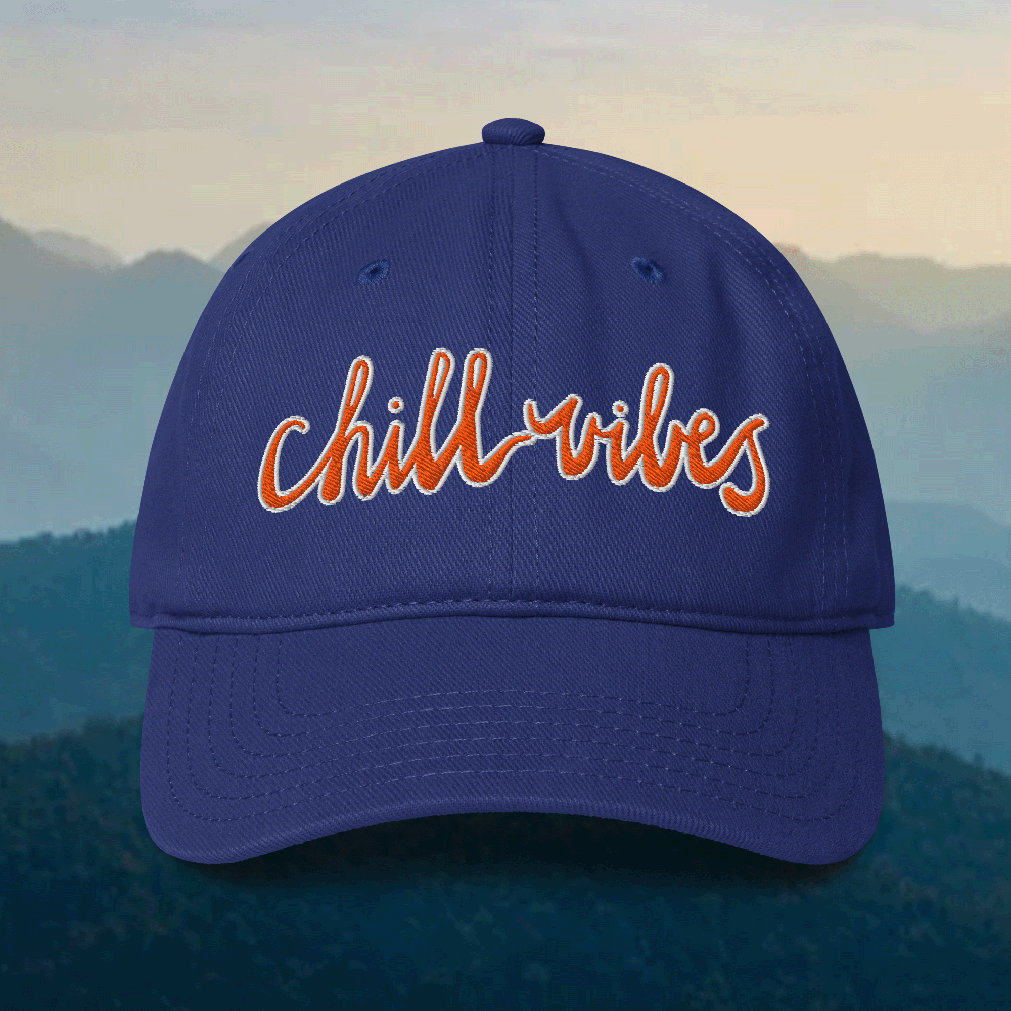 Embroidered Chill Vibes Low-profile Cap