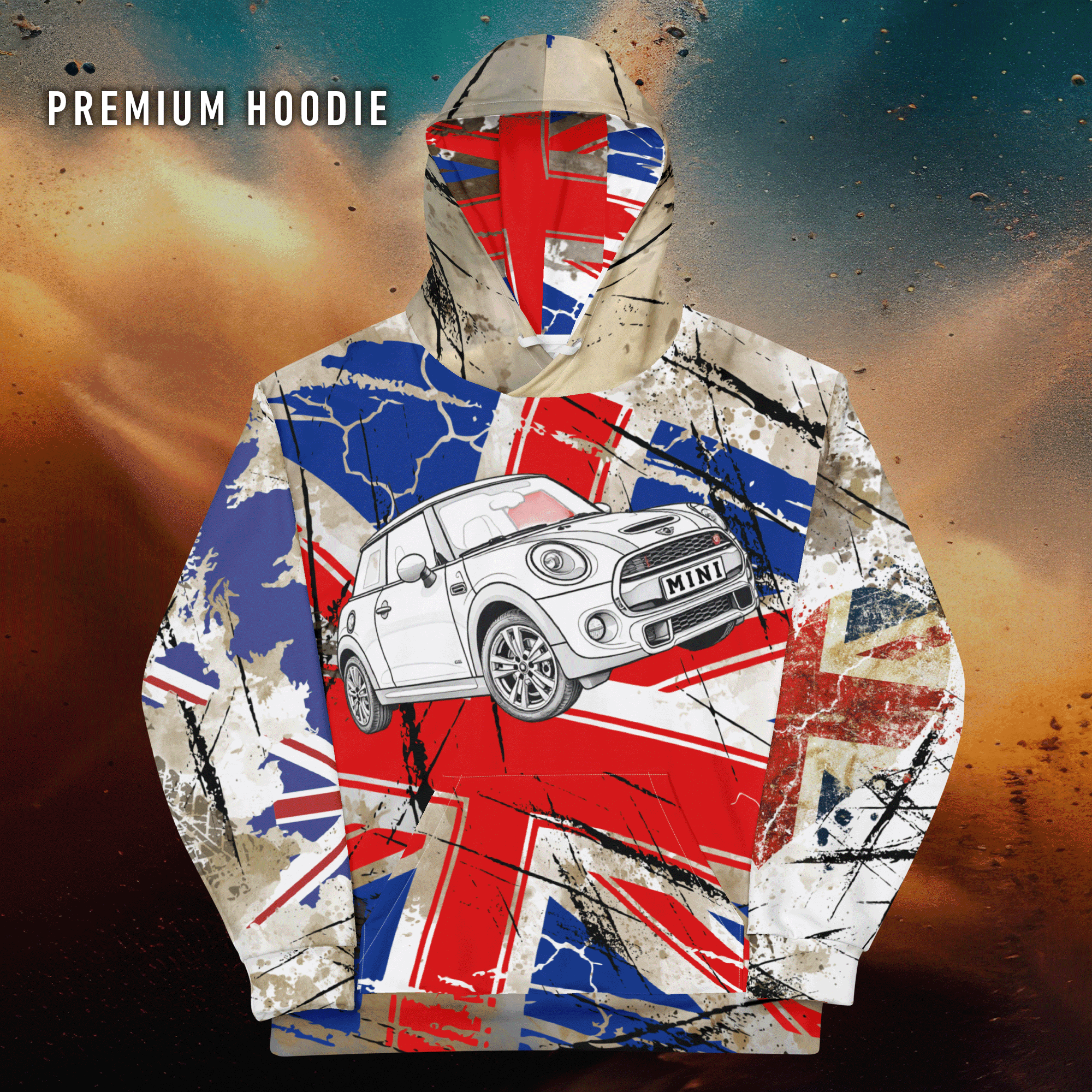 Mini Streetwear Grunge Racing Hoodie