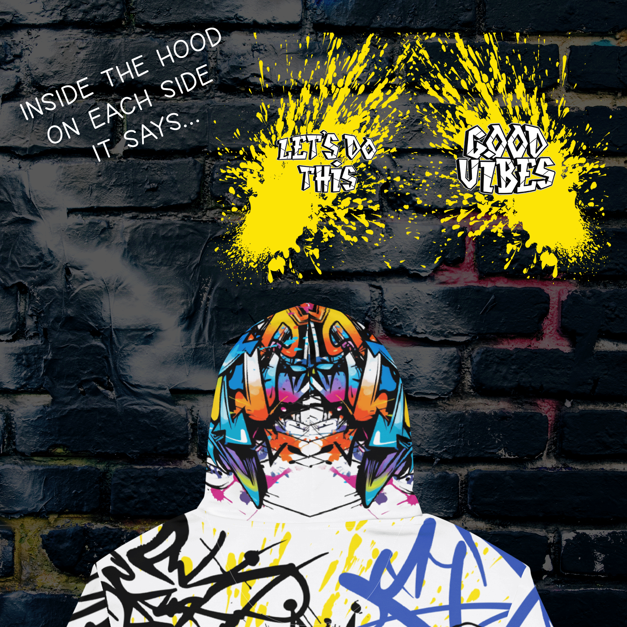 Graffiti Bear Streetwear Hoodie