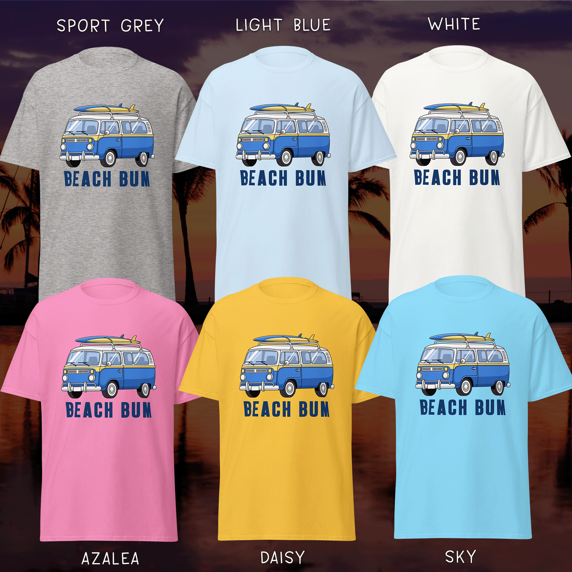 Beach Bum Surf Van T-Shirt