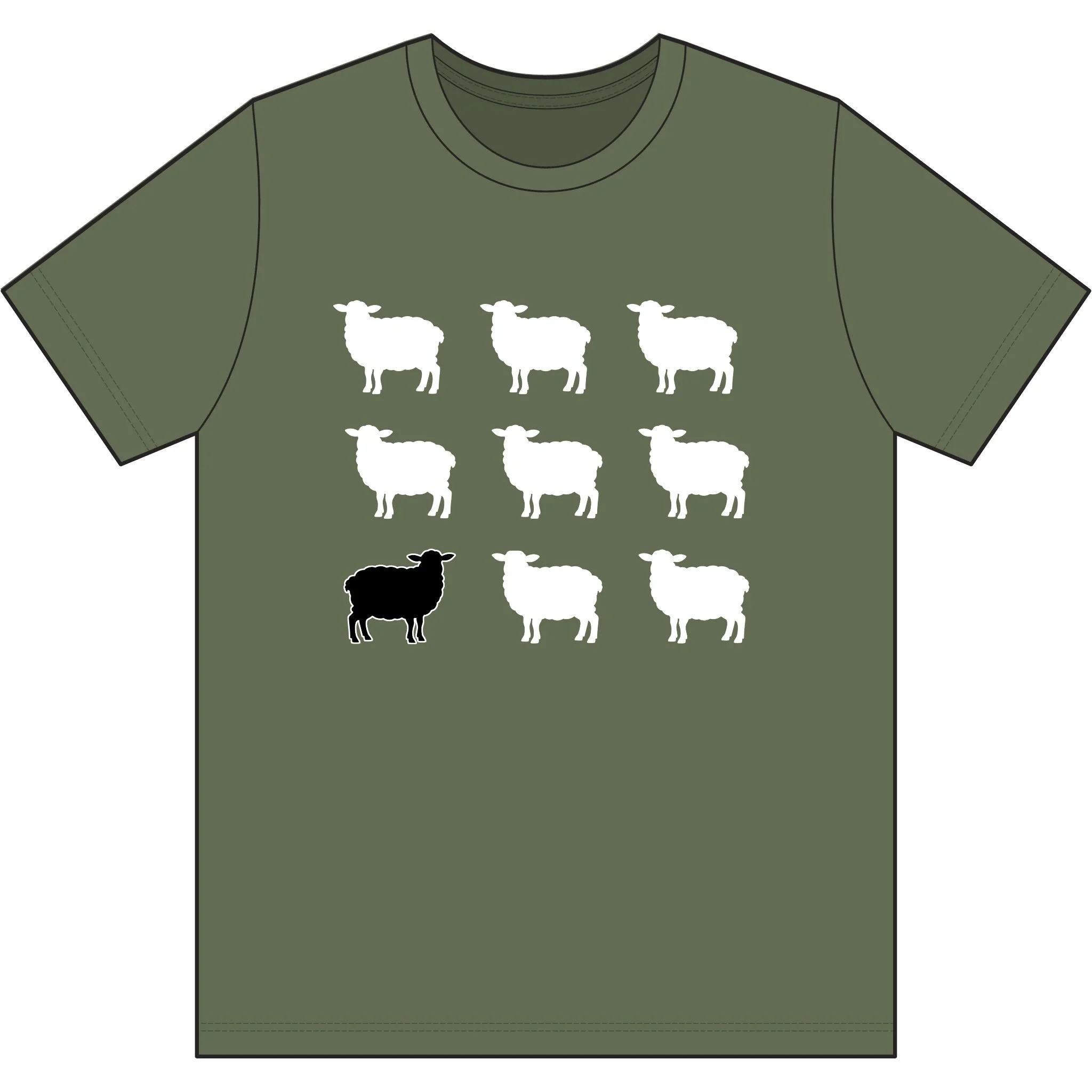 Black Sheep Recycled Cotton T‑Shirt