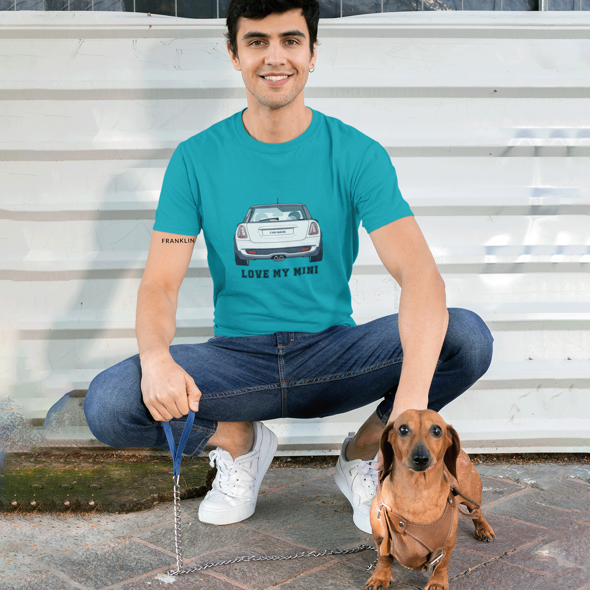 Personalized Love My Mini License Plate Tee