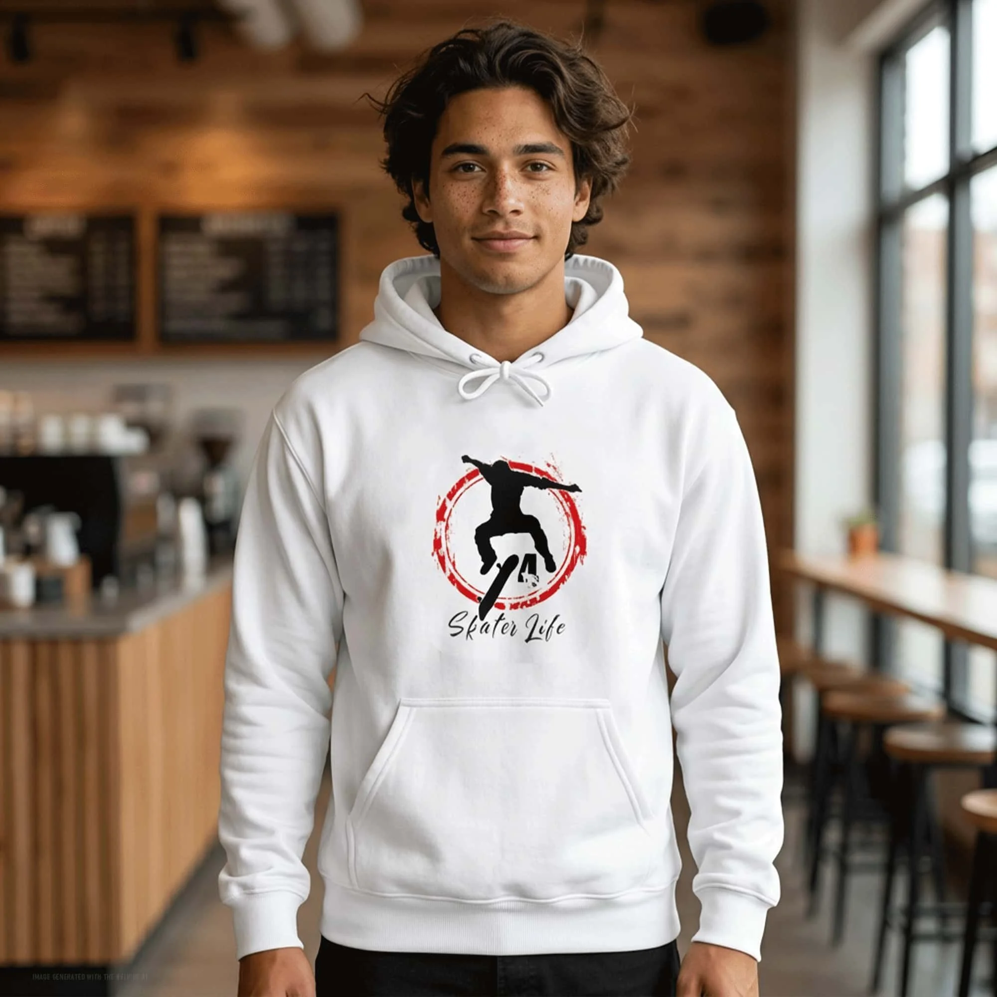 Skateboarder 4 Life Graphic Hoodie