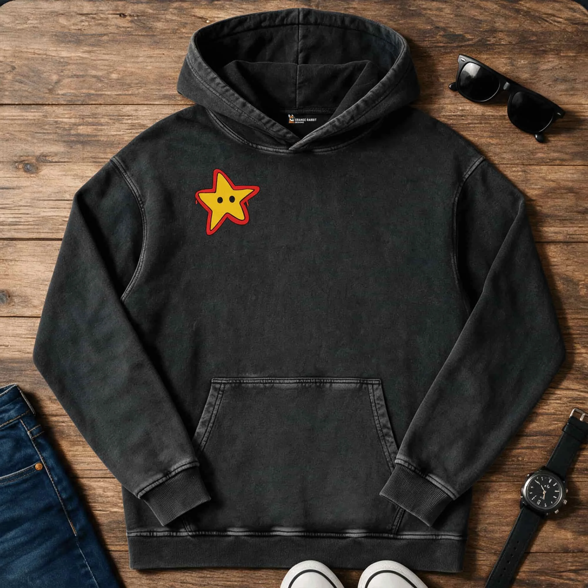 Snow Washed Star Fleece Hoodie & Sweatpants