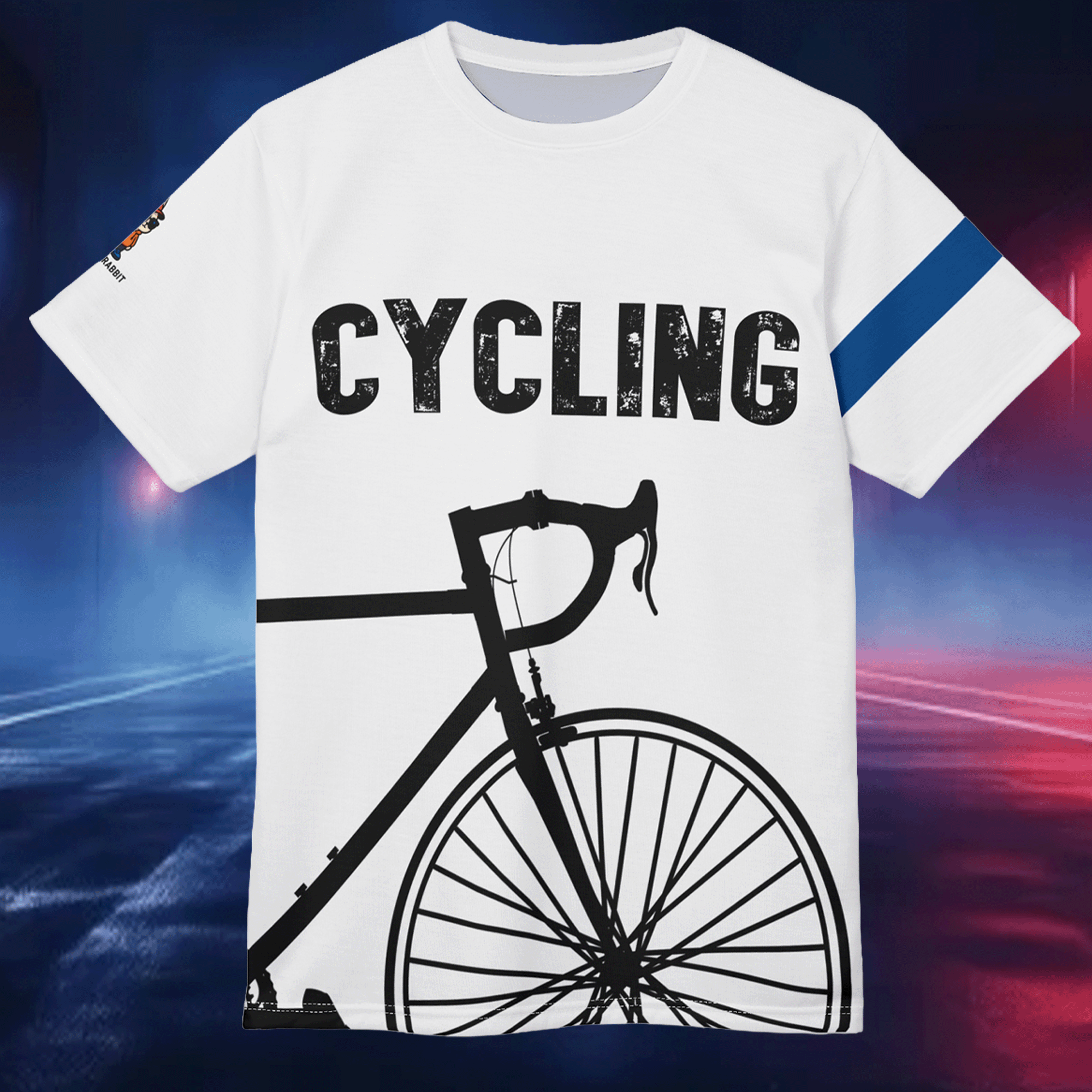 Cycling All Over Print Moisture-Wicking Unisex Tee