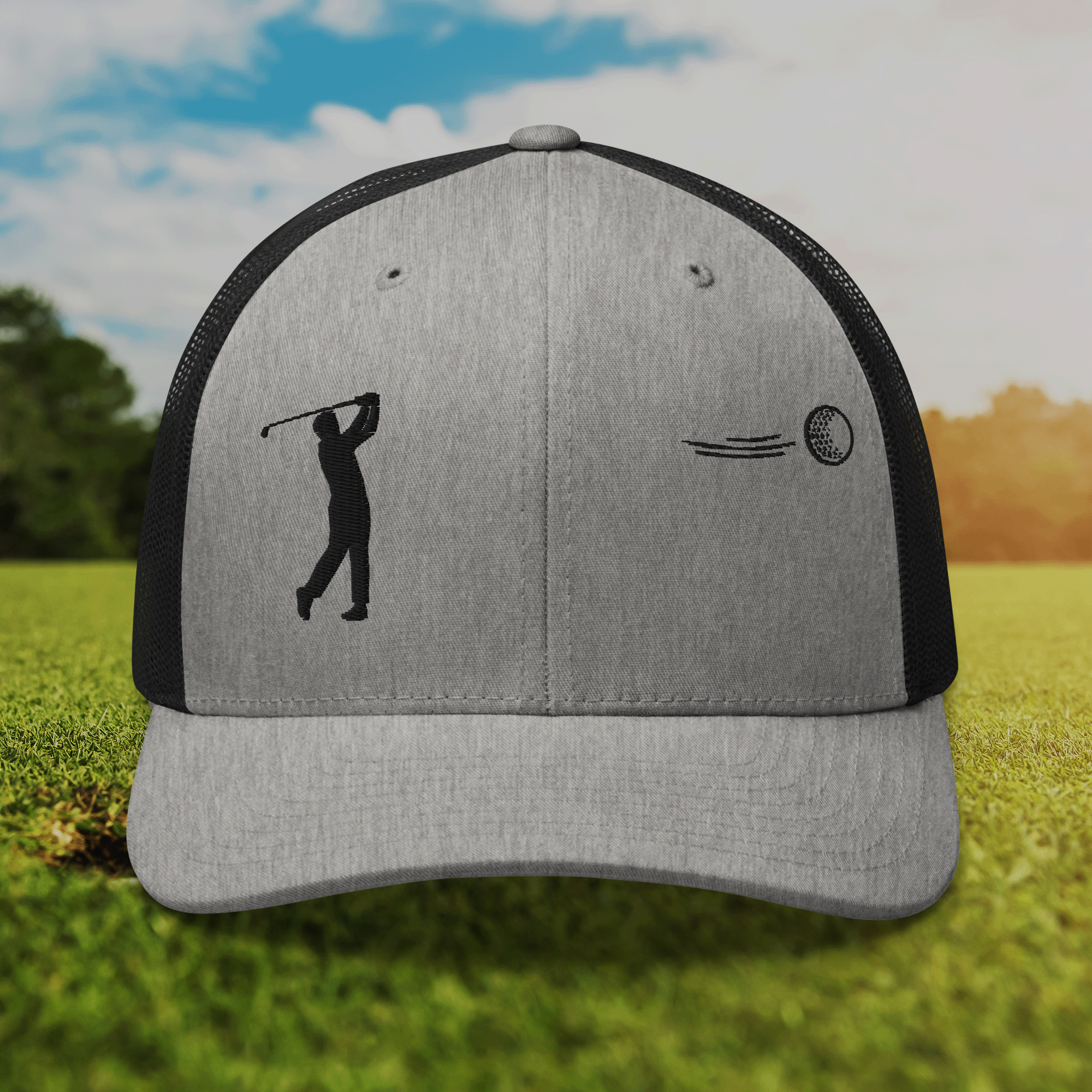 Embroidered Golfer Trucker Cap