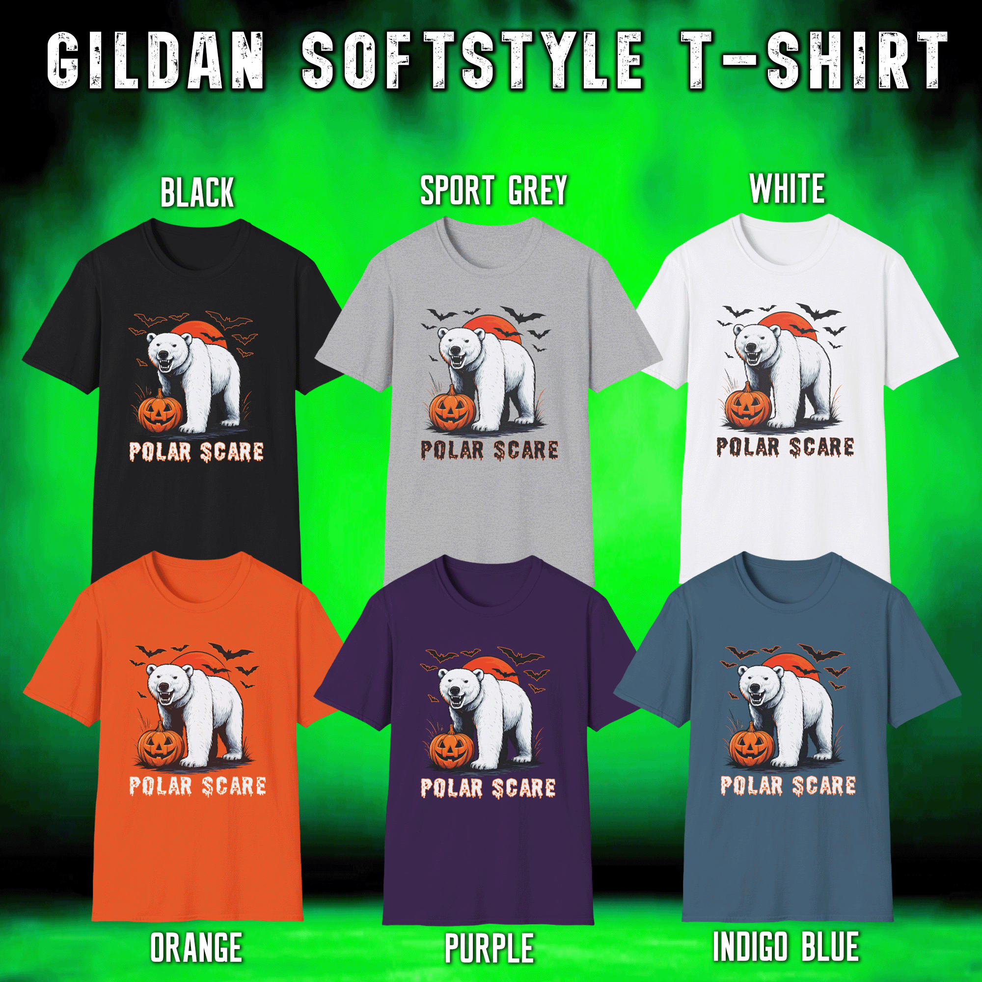 Halloween Polar Bear Graphic Tee