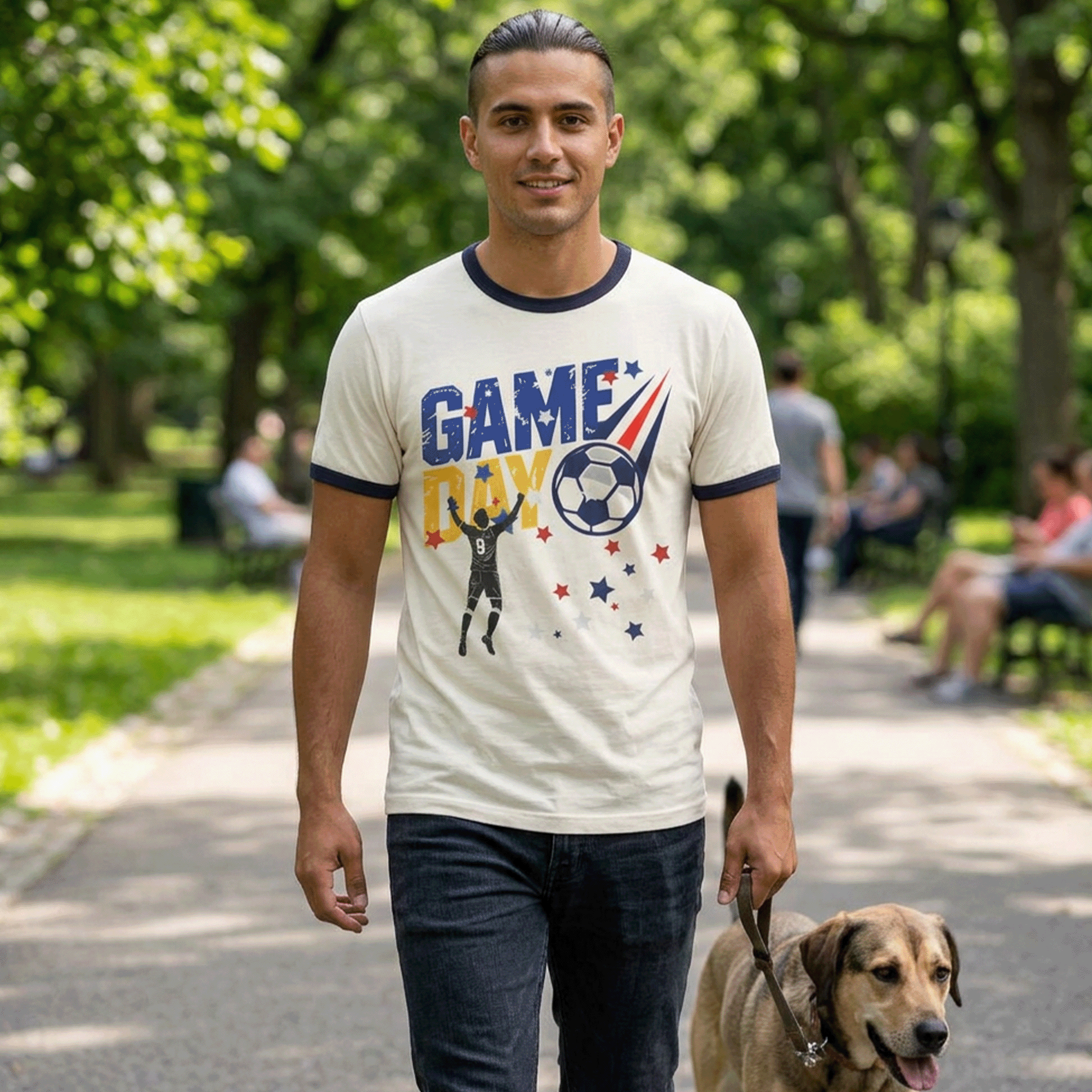 USA Soccer Game Day Ringer T-Shirt