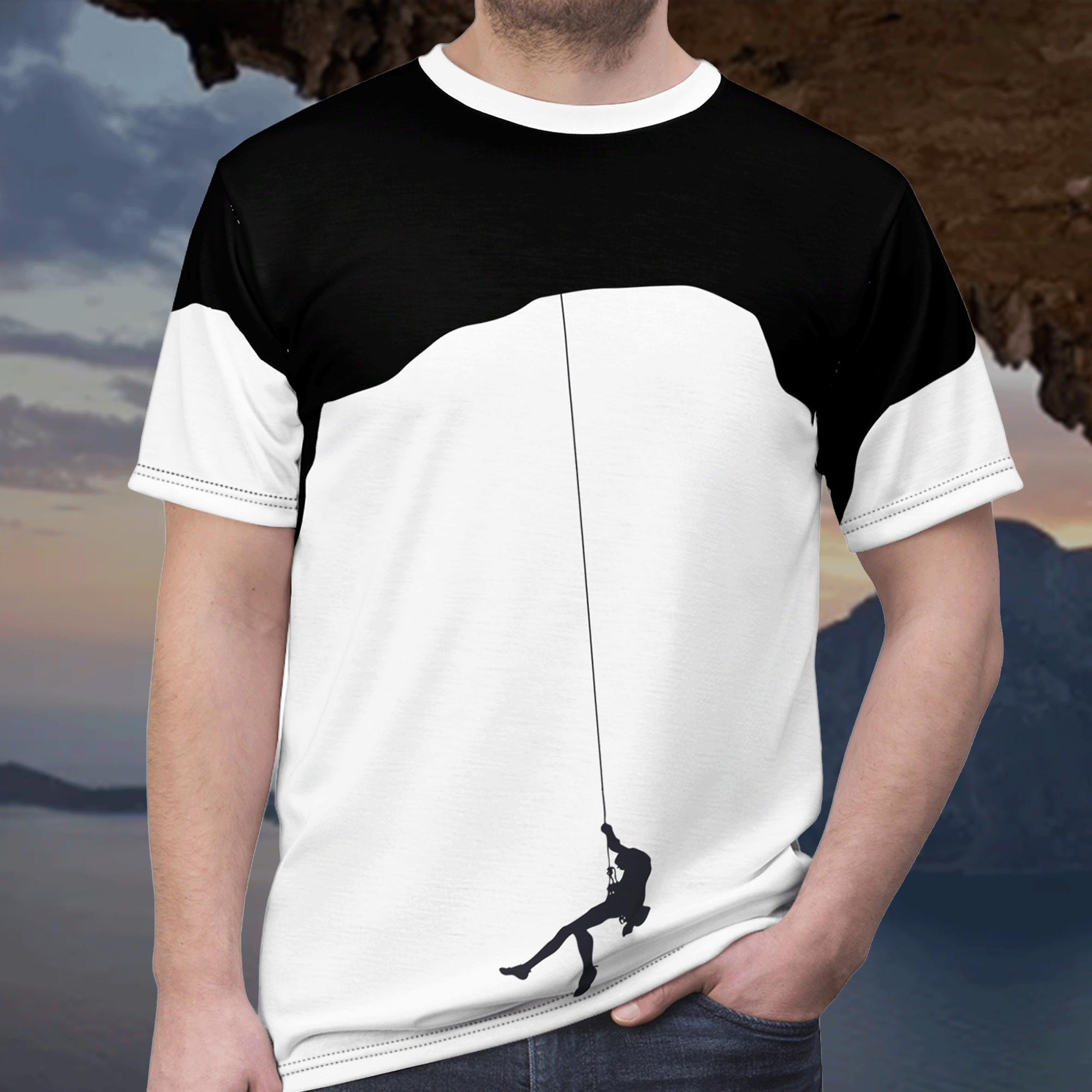 Rock Climber Silhouette Unisex T-shirt