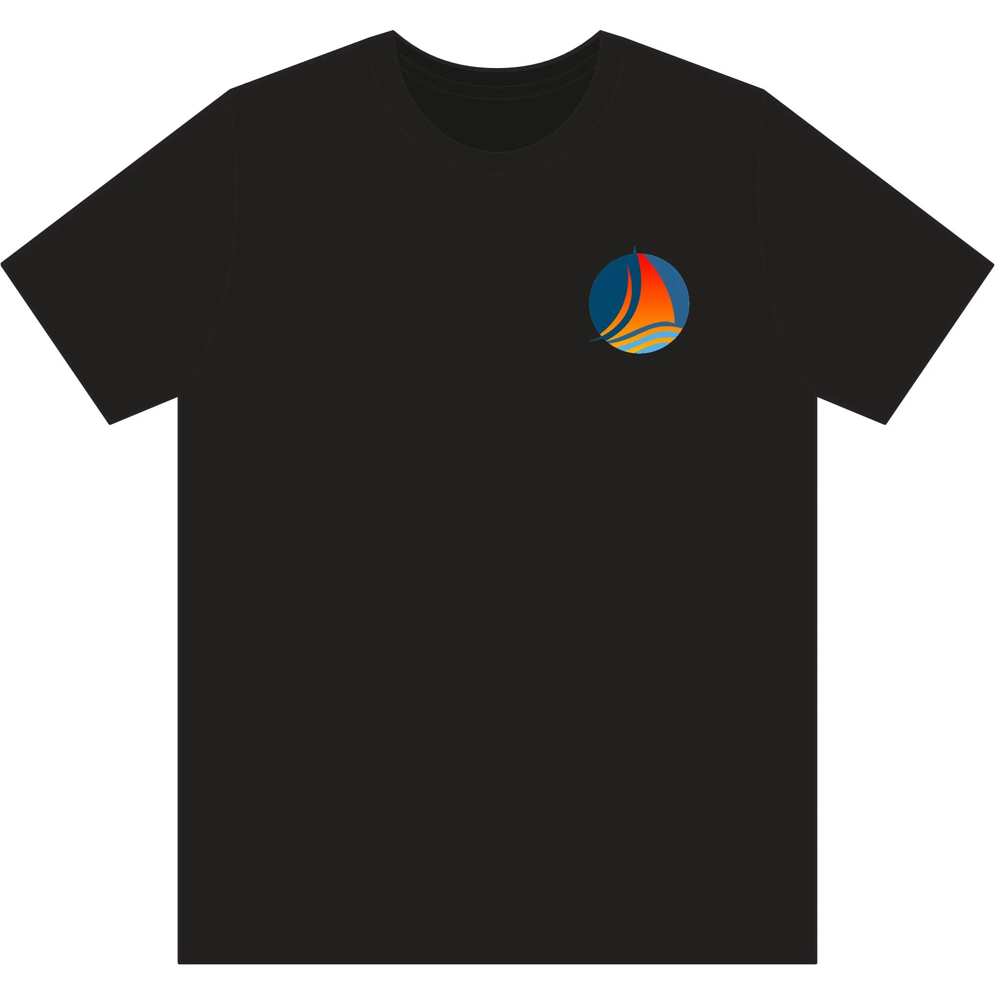 Sunset Sailboat PosiCharge Strive Tee