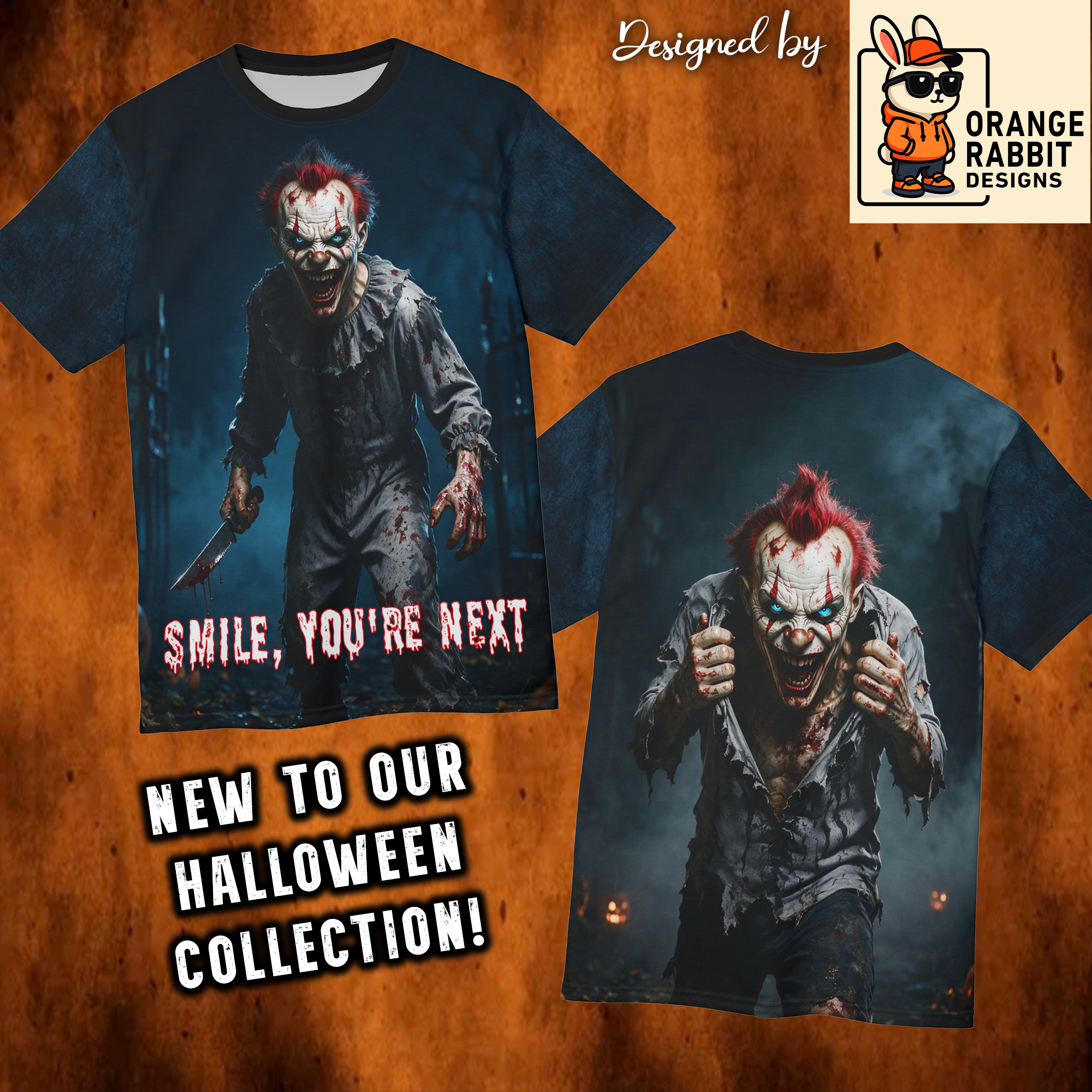 Horror Clown All-Over Print Tee