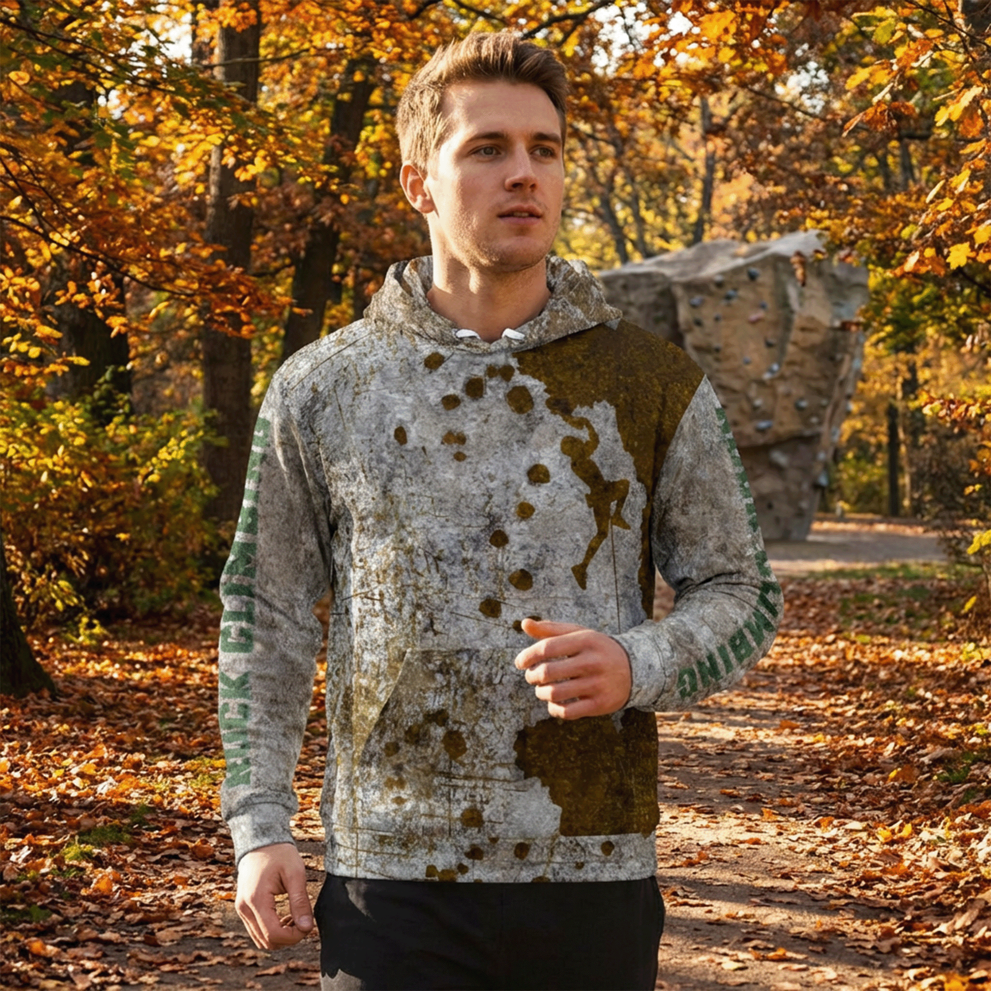 Rock Climbing Cotton Hoodie