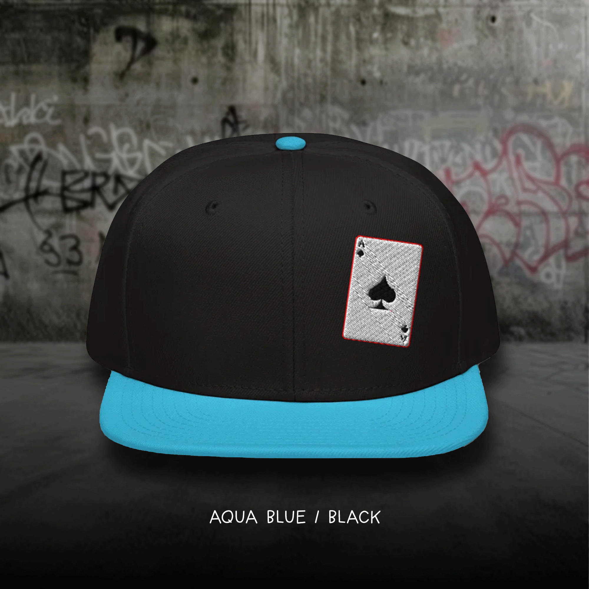 Ace of Spades Card Snapback Cap