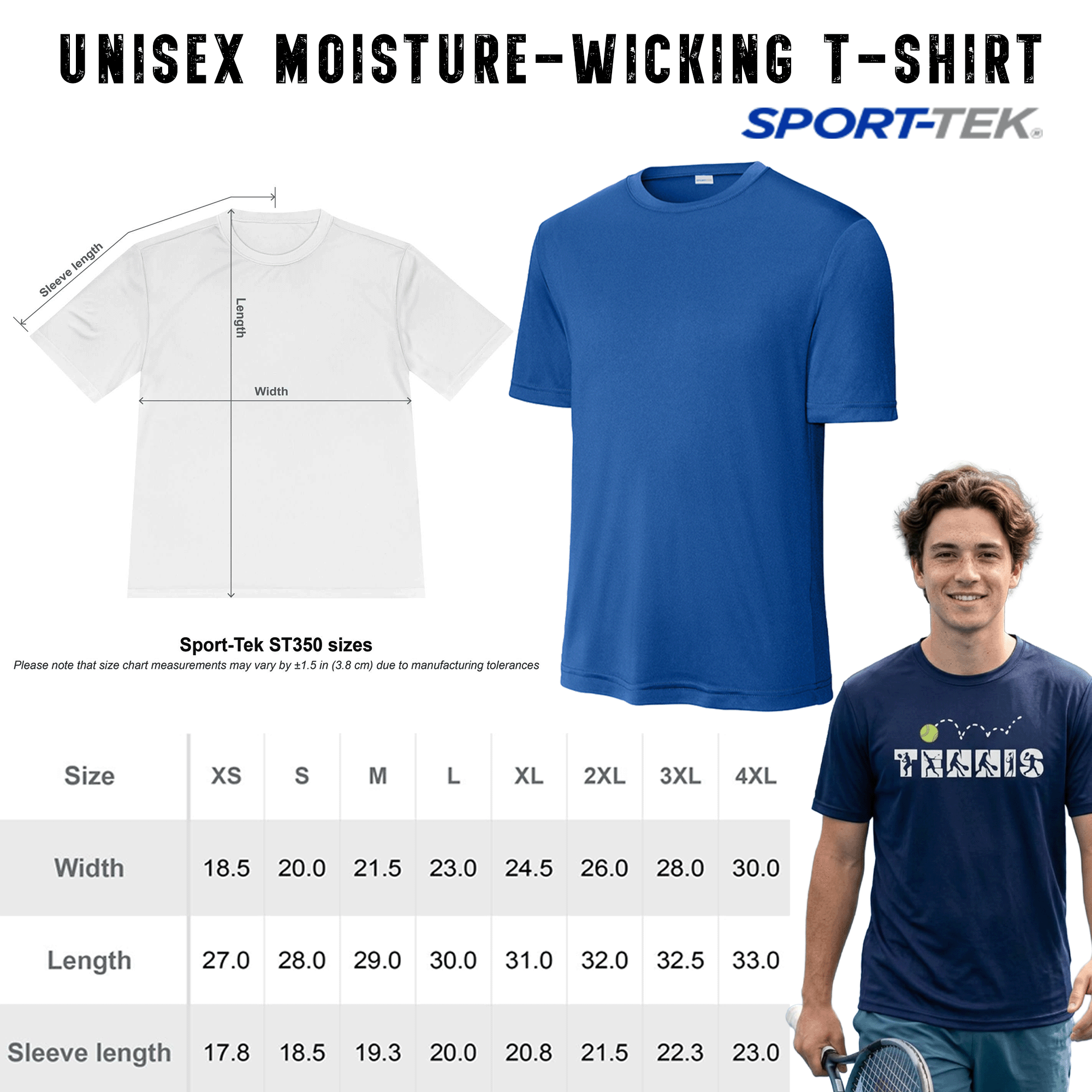 Tennis Moisture-Wicking Tee