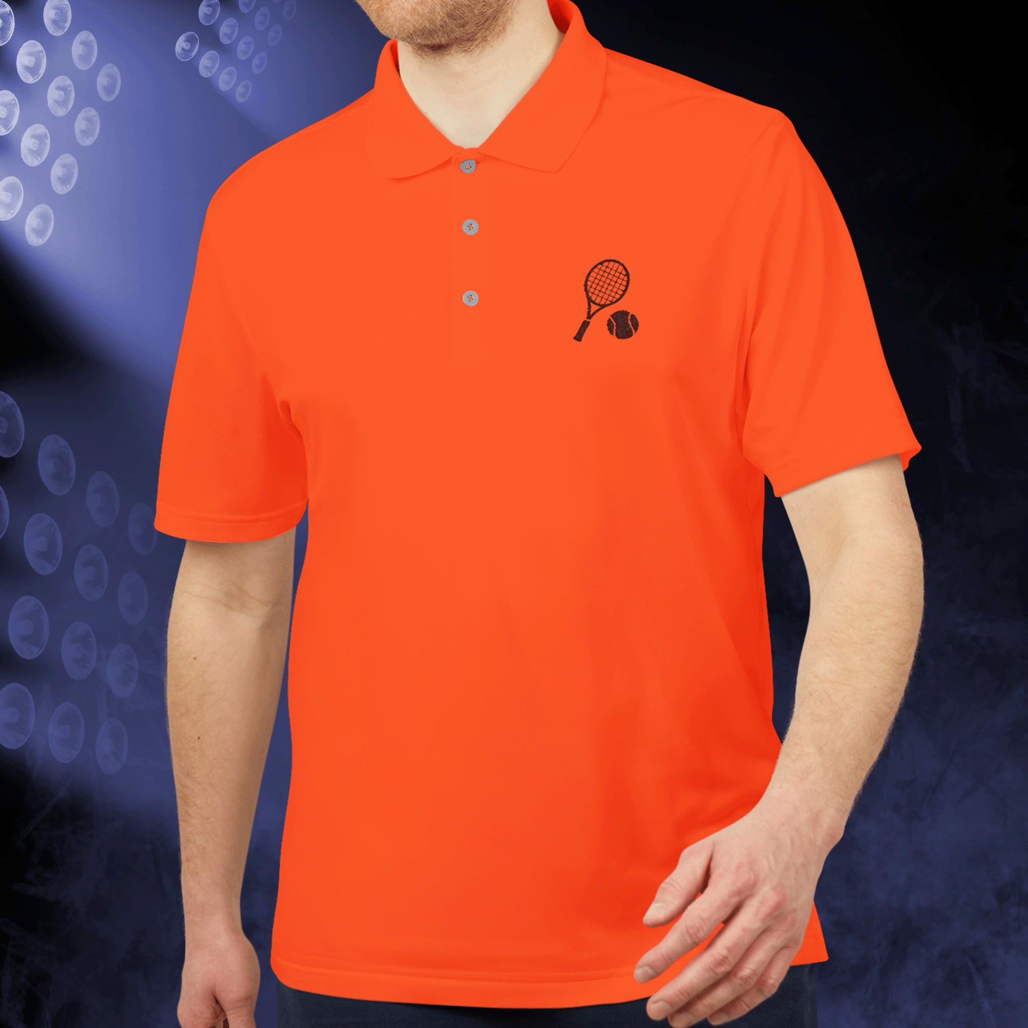 Adidas Performance Polo Embroidered Tennis Racket & Ball