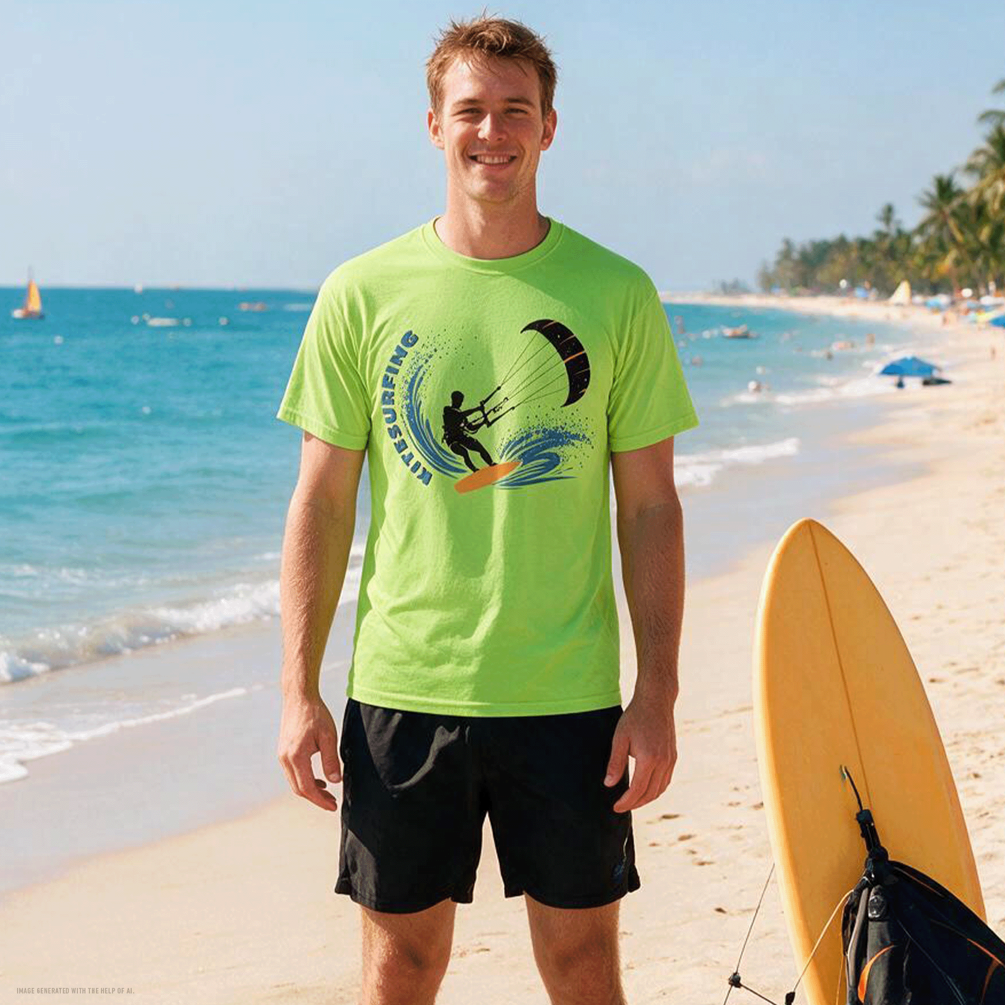 Kitesurfer Moisture-Wicking DryBlend® T-Shirt