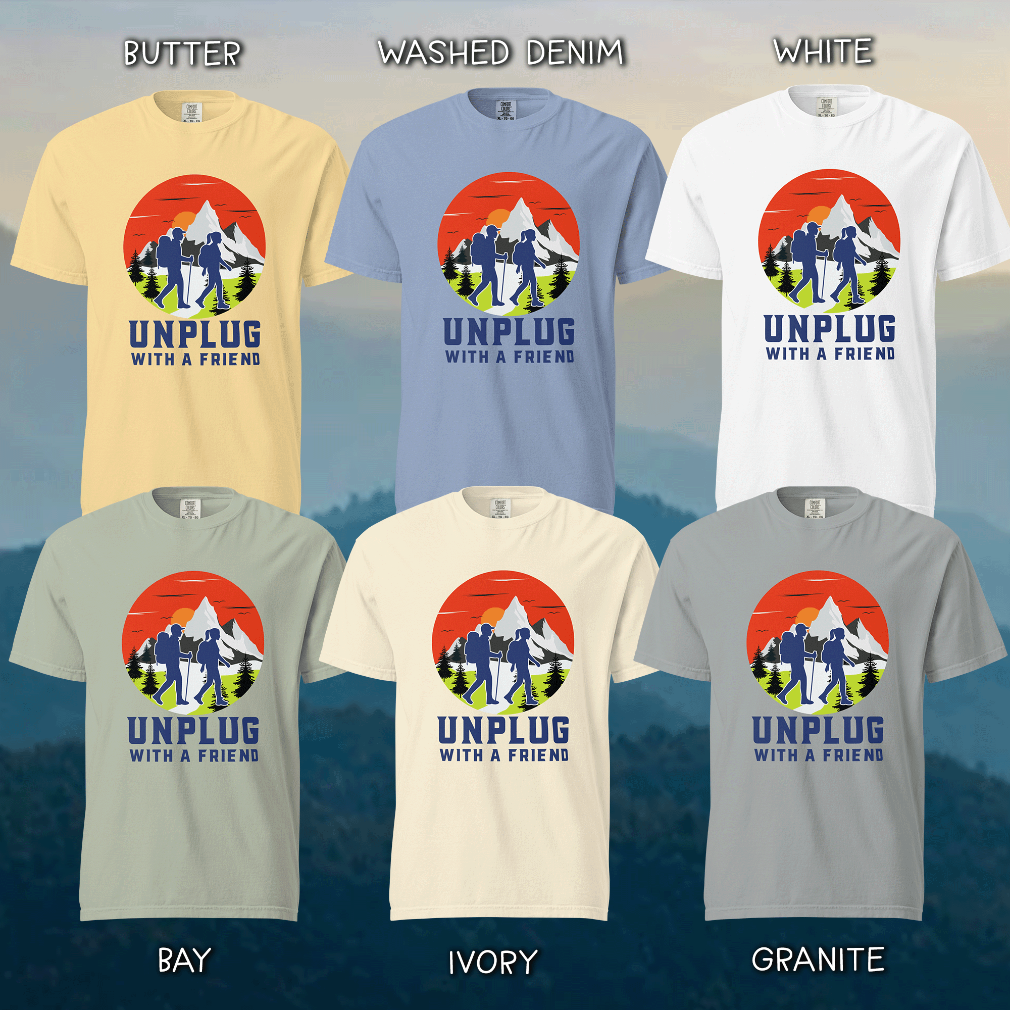 Hiking Unplugged tee 1.png