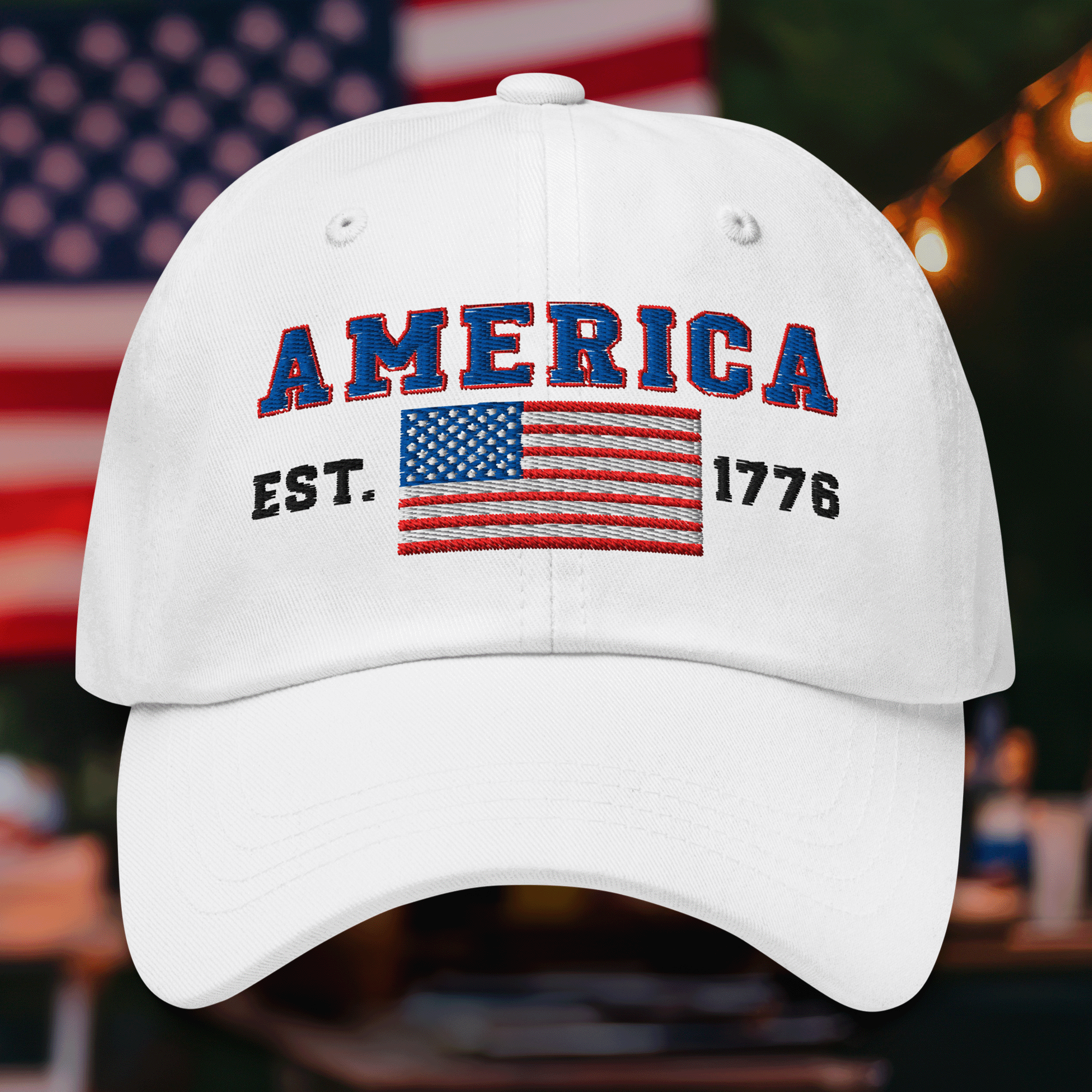 Embroidered AMERICA 1776 Classic Dad Hat