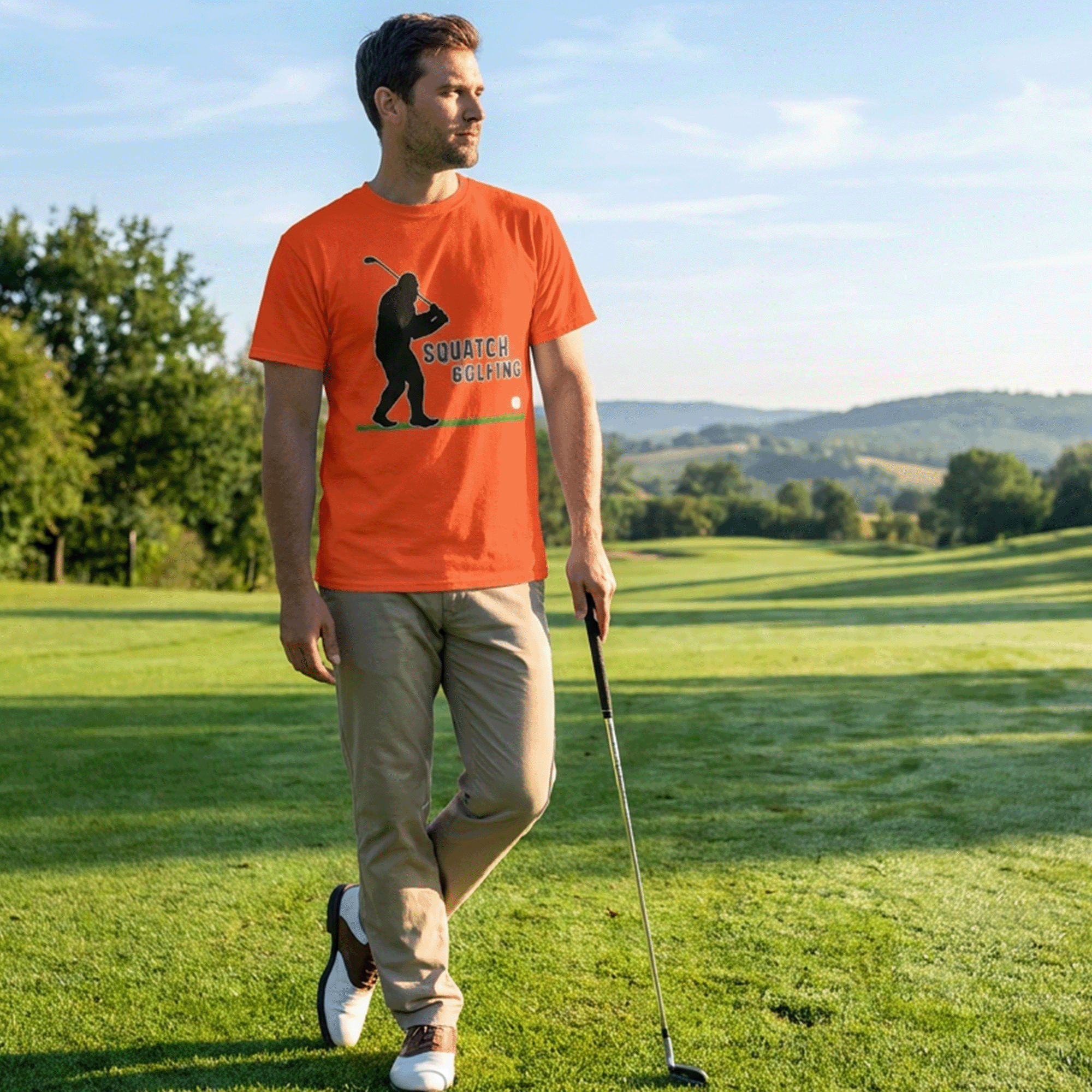 Sasquatch Golfing DryBlend® Sports Moisture-Wicking T-Shirt