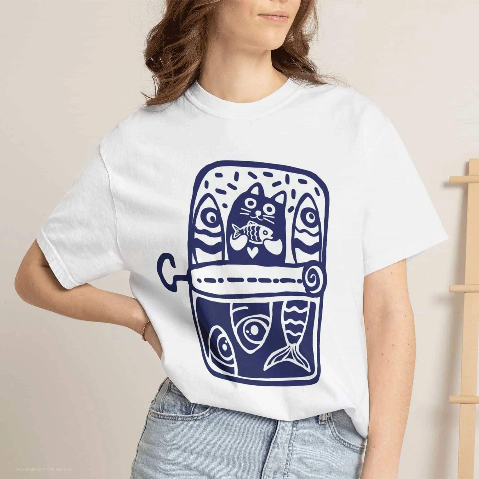 Sardine Can Kitty Unisex T-Shirt