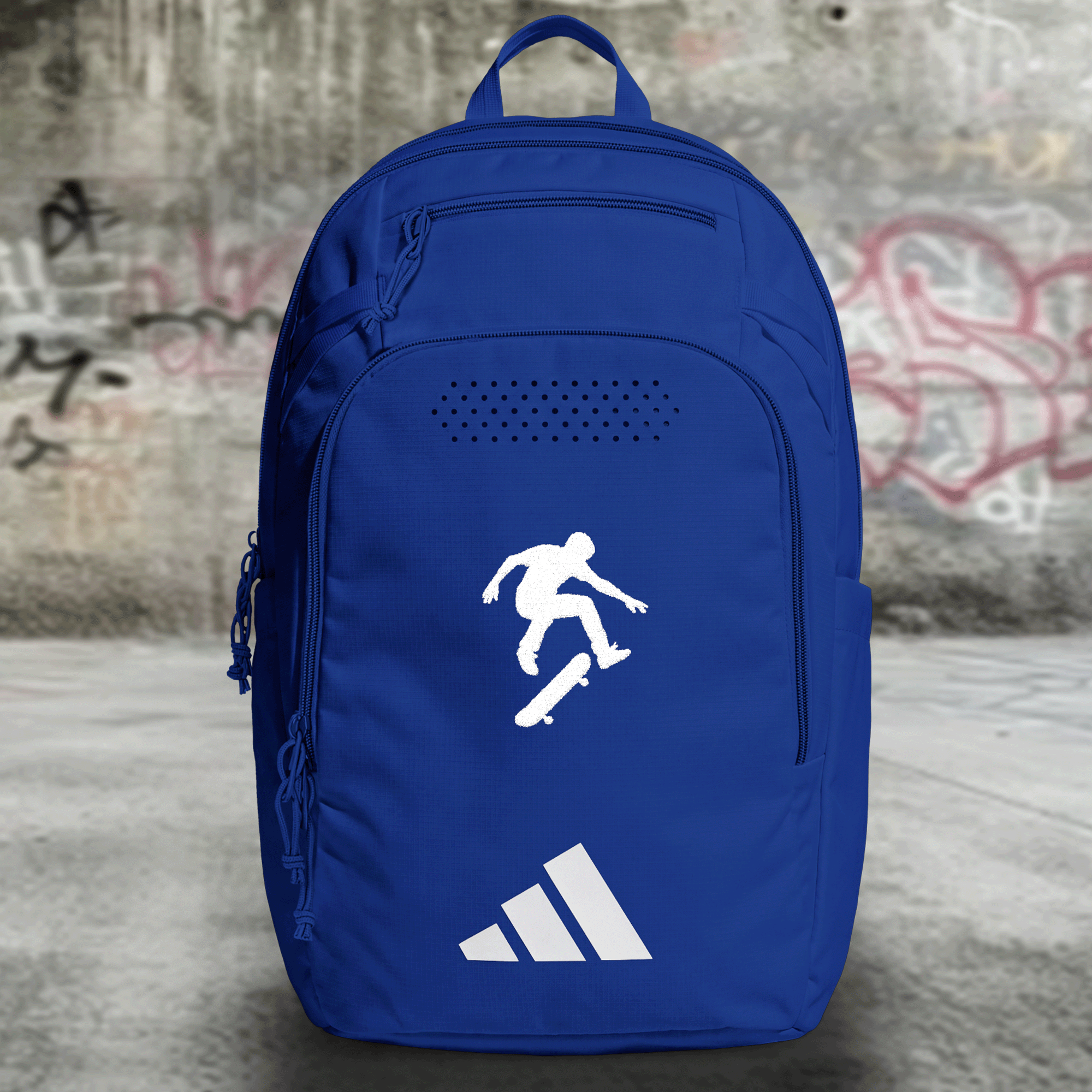 Embroidered Skateboarder Adidas Defender 5 Backpack