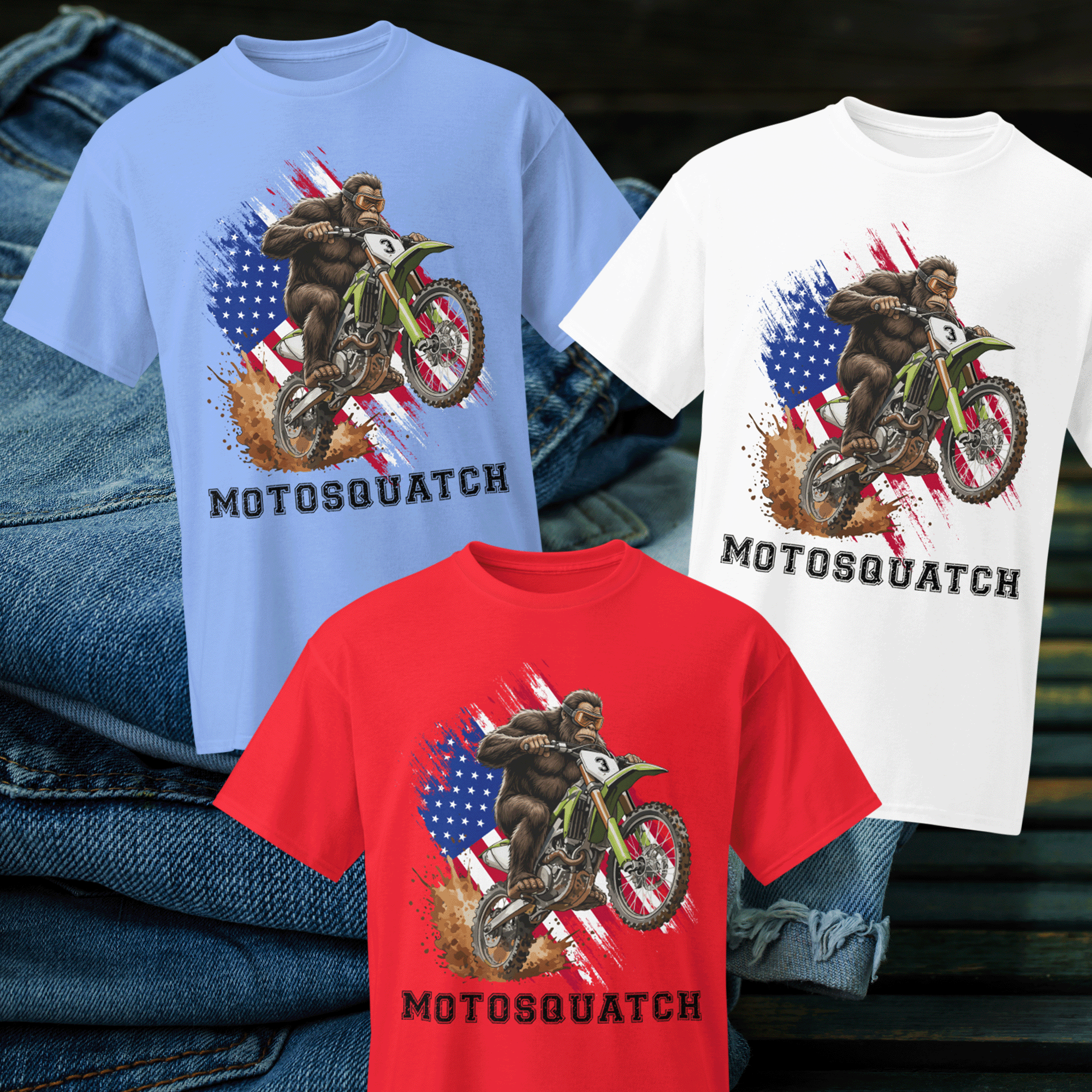 MotoSquatch DryBlend® T-Shirt