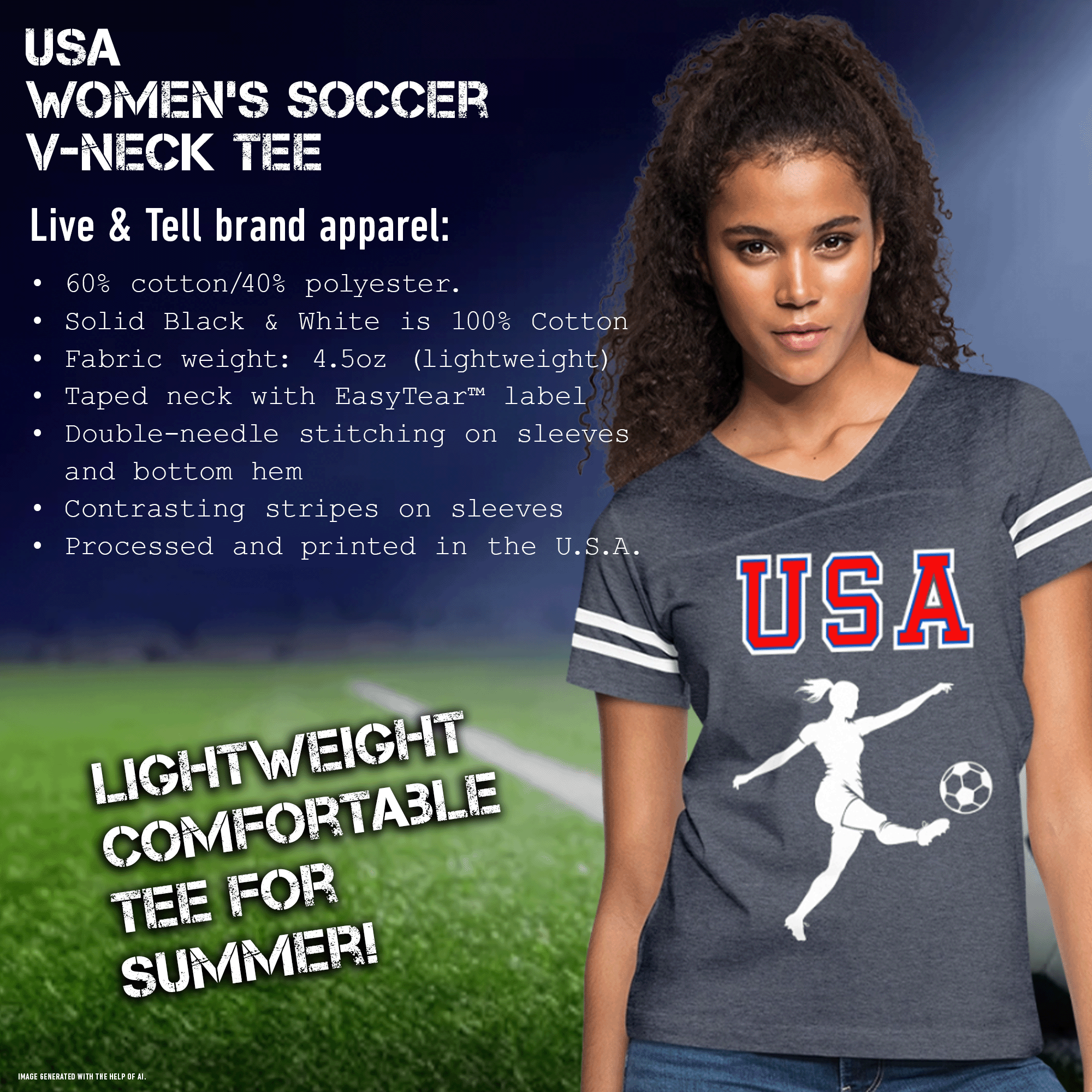Women’s USA Soccer Sport T-Shirt