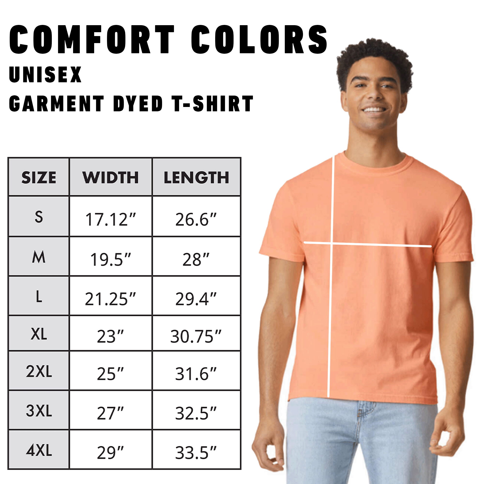 Embroidered Guitar Unisex Garment-Dyed T-shirt