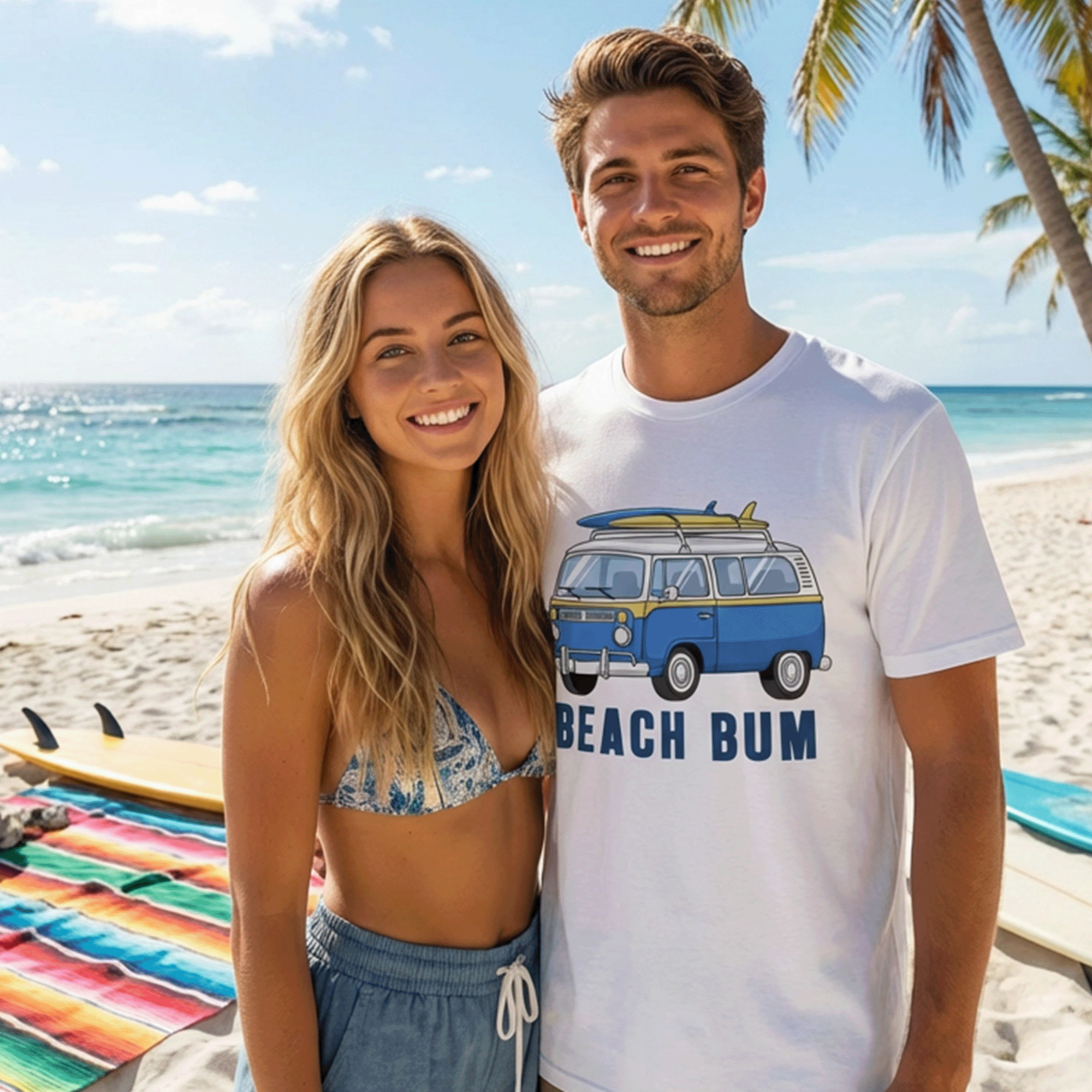 Beach Bum Surf Van T-Shirt