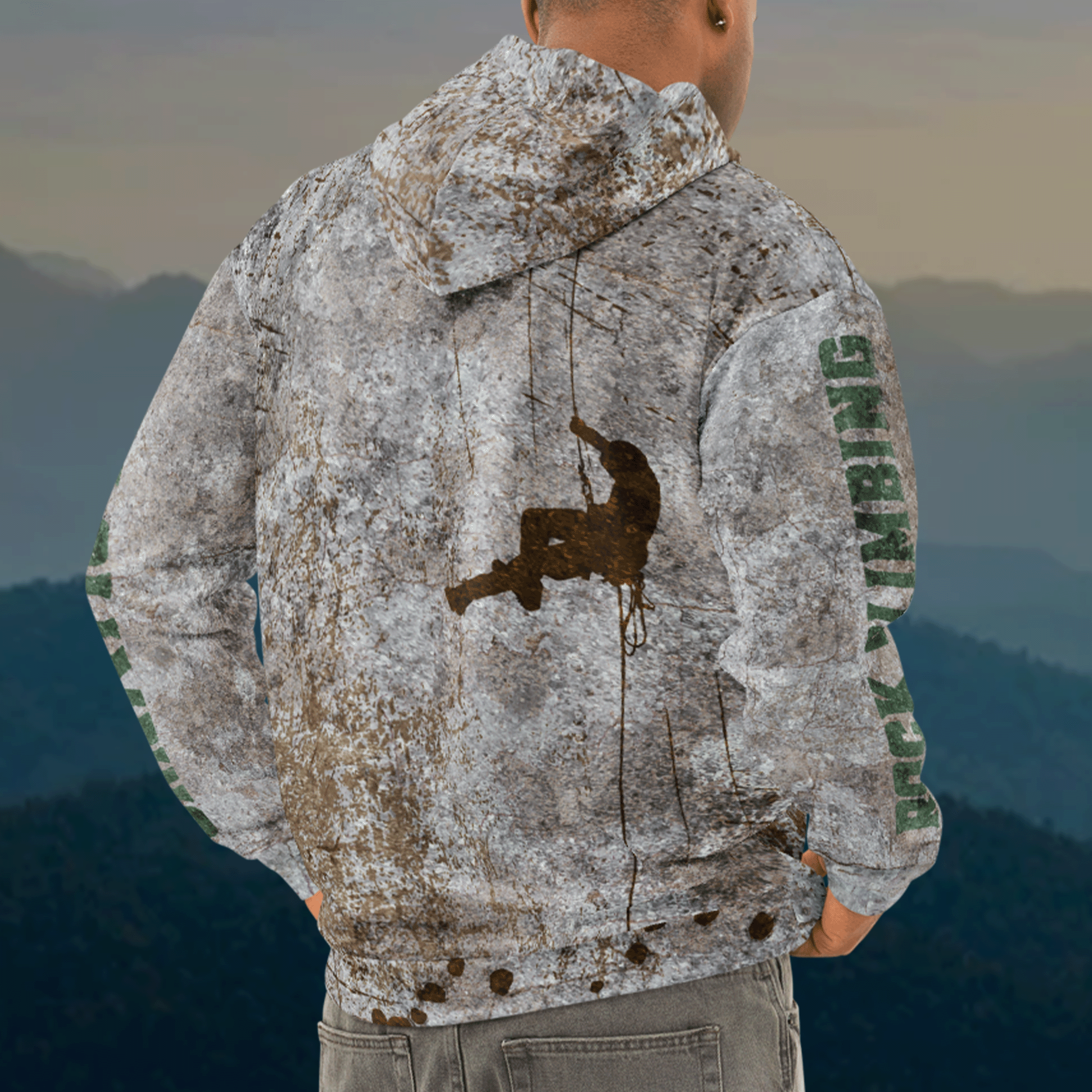 Rock Climbing Cotton Hoodie