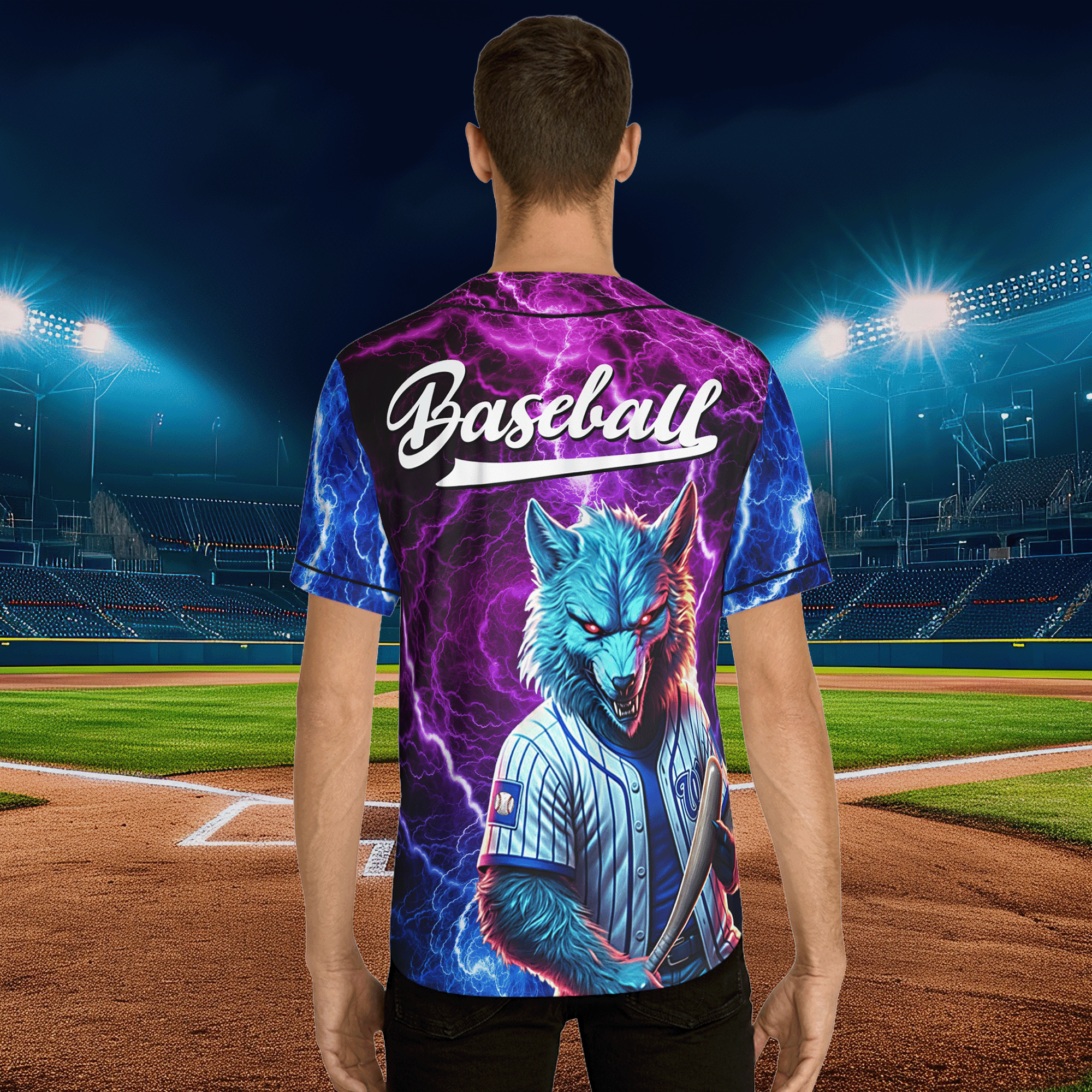 Werewolf Baseball Jersey Lucky Number 7