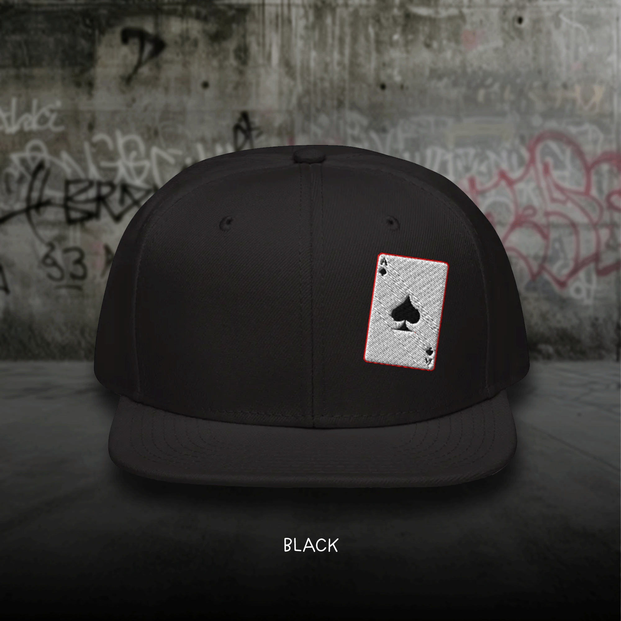 Ace of Spades Card Snapback Cap