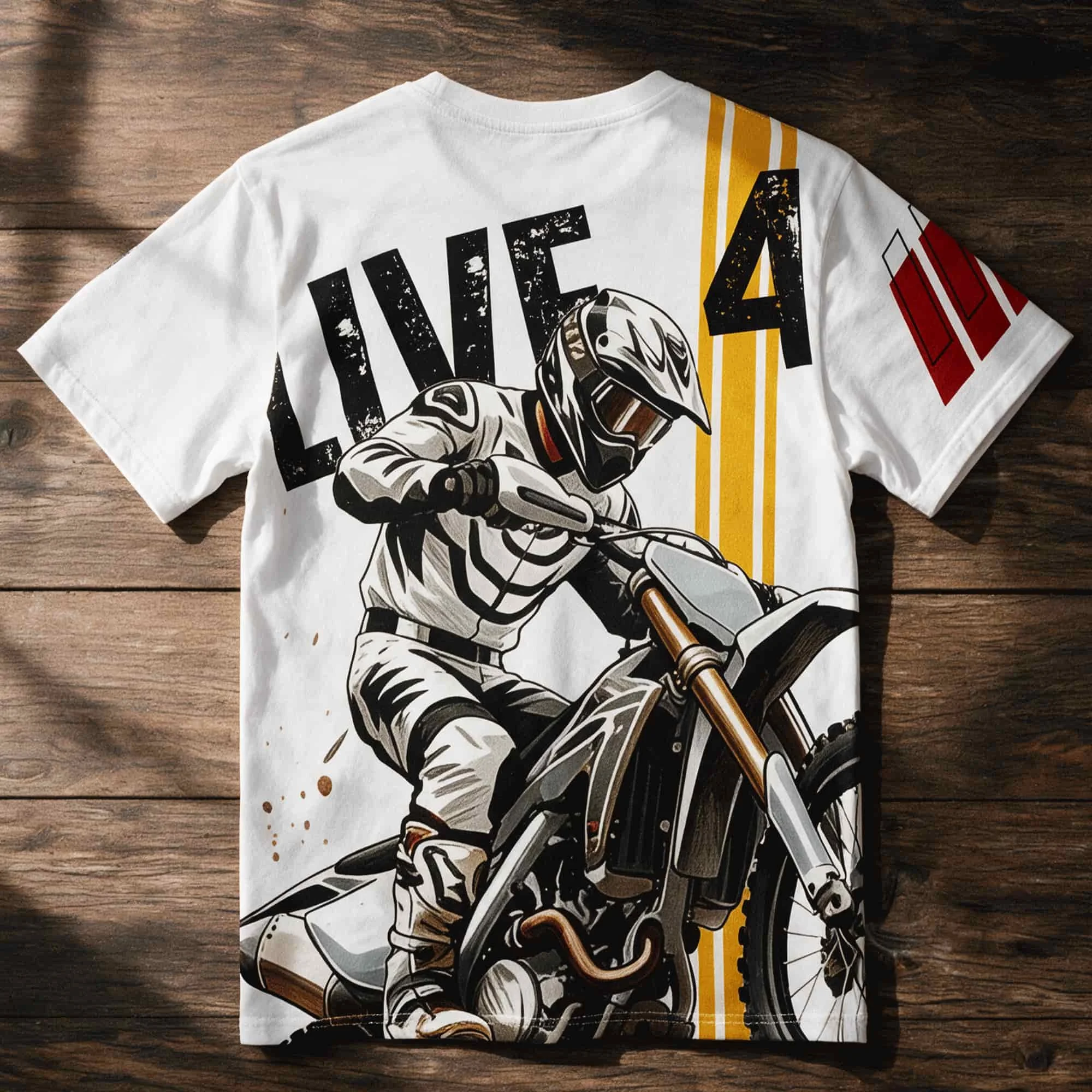Live 4 Motocross All-Over Print Tee