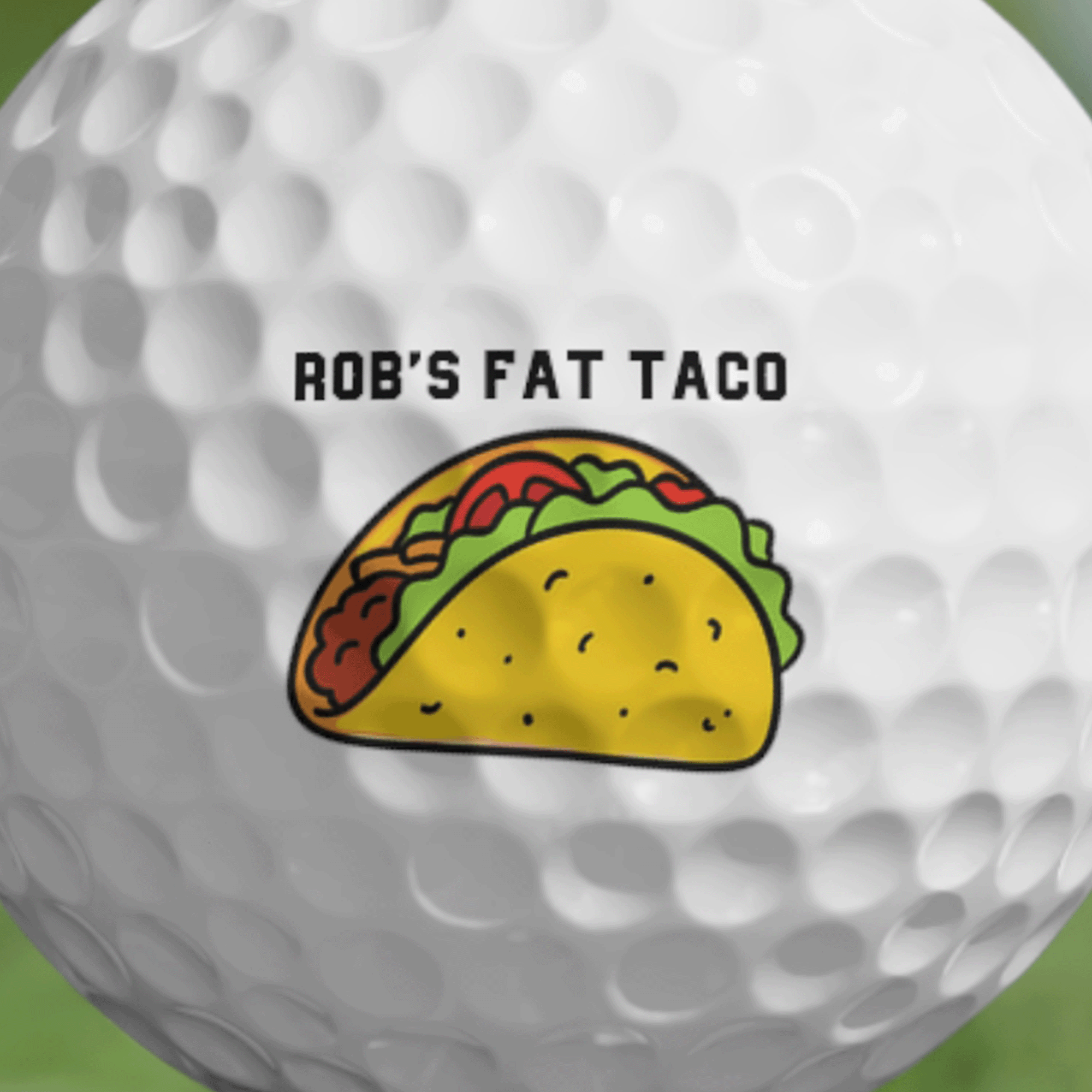 PERSONALIZED TACO Golf Balls