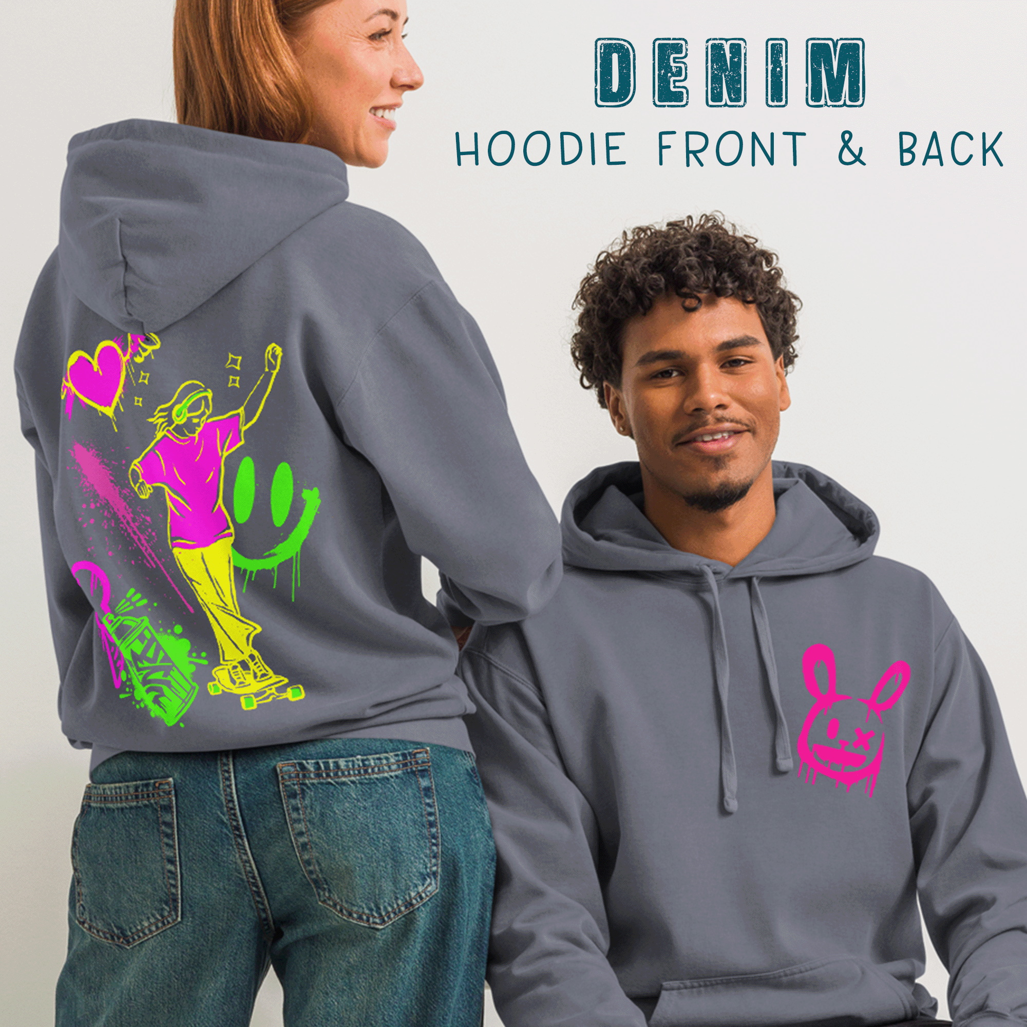 Graffiti Skateboarder Girl Hoodie