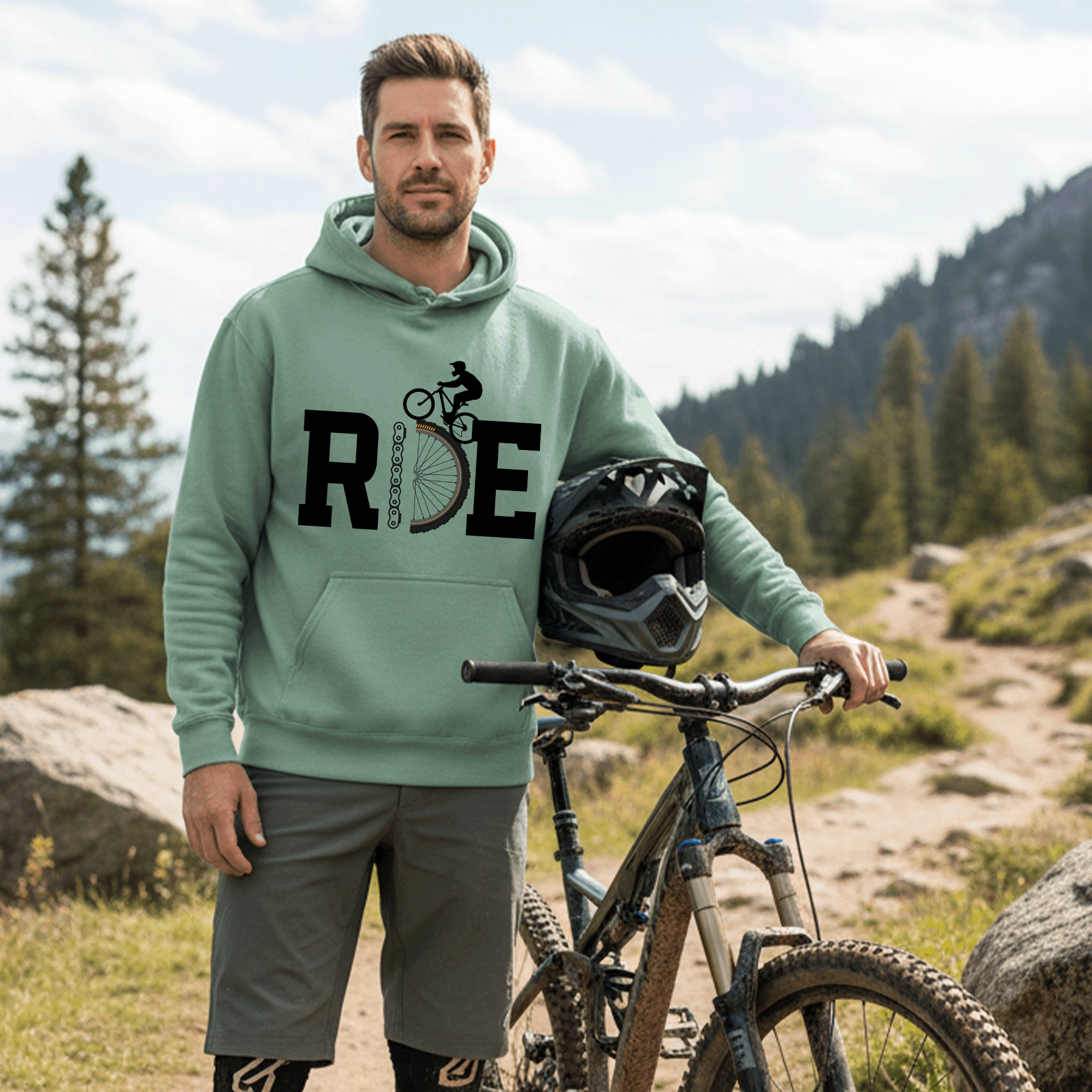 Mountain Biker Hoodie