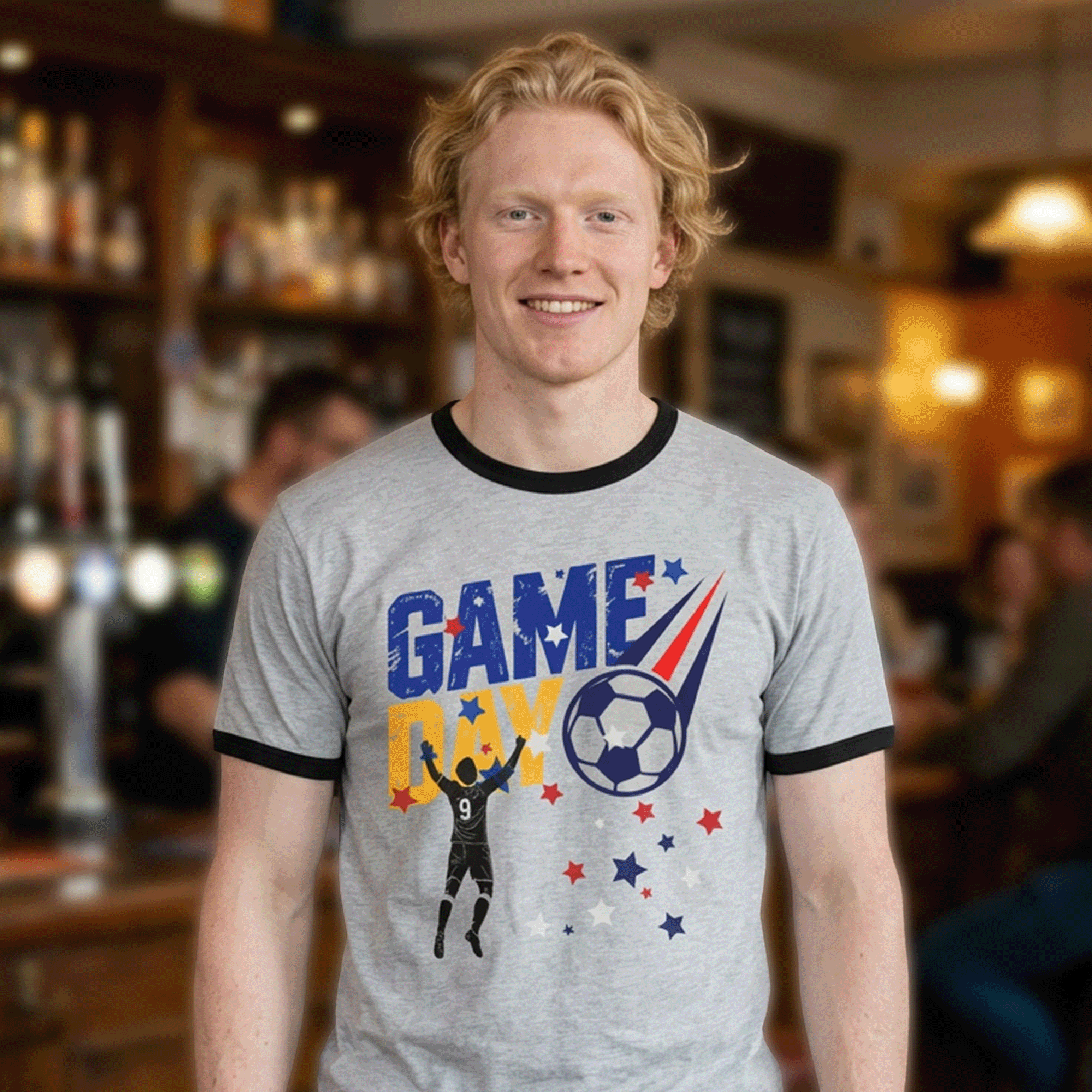 USA Soccer Game Day Ringer T-Shirt