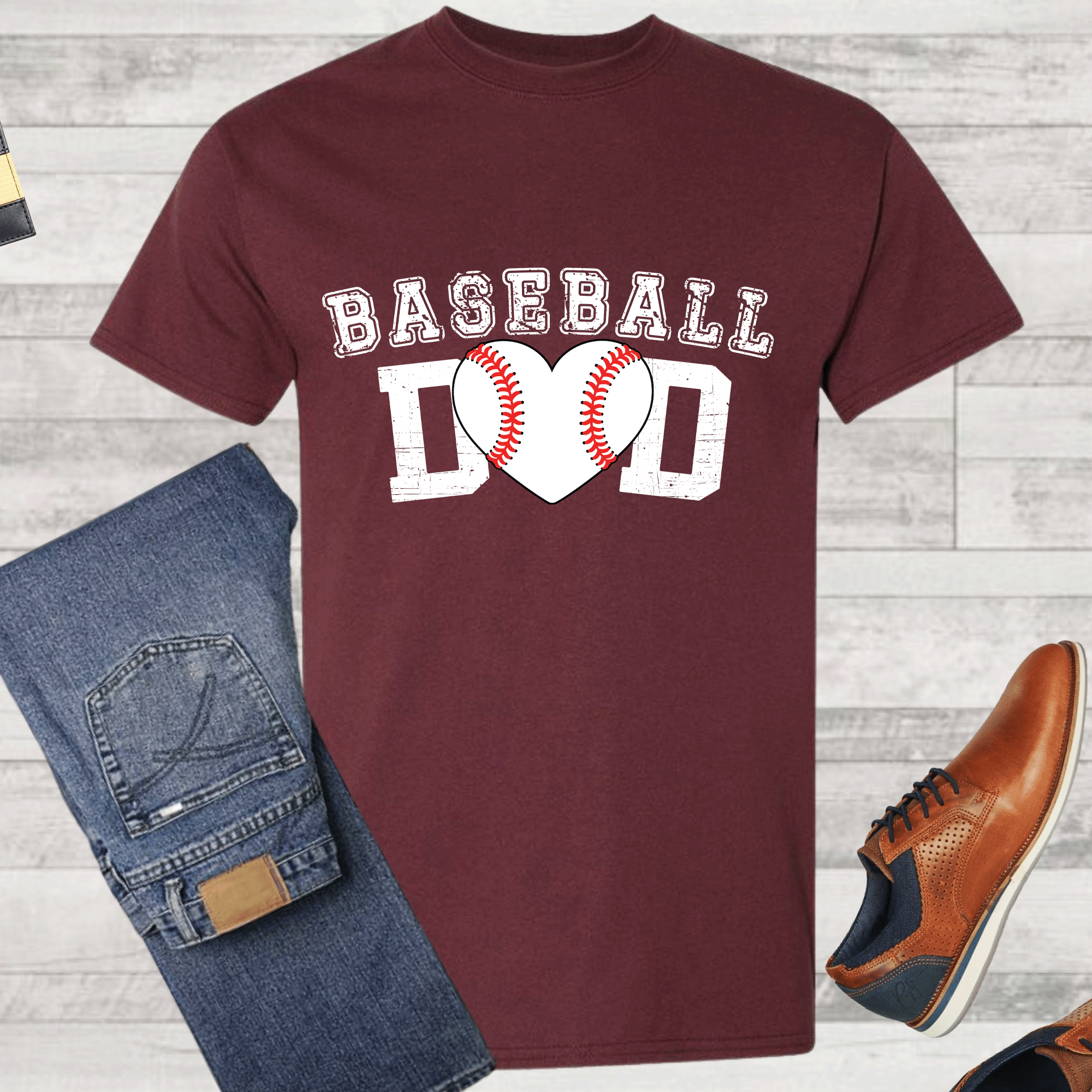 Baseball Dad Classic Cotton Sports Tee