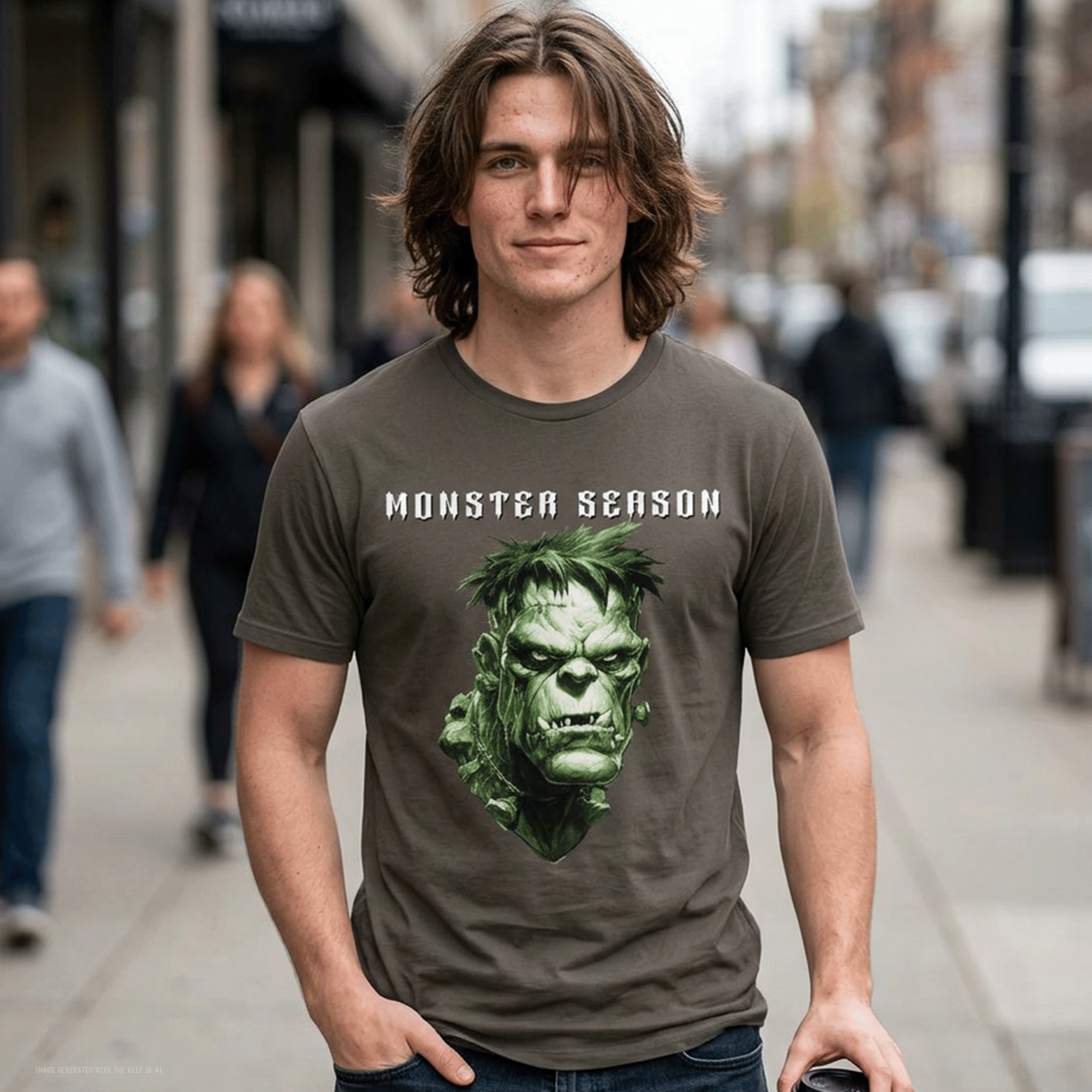 Monster Season Frankenstein Eco-friendly T‑Shirt