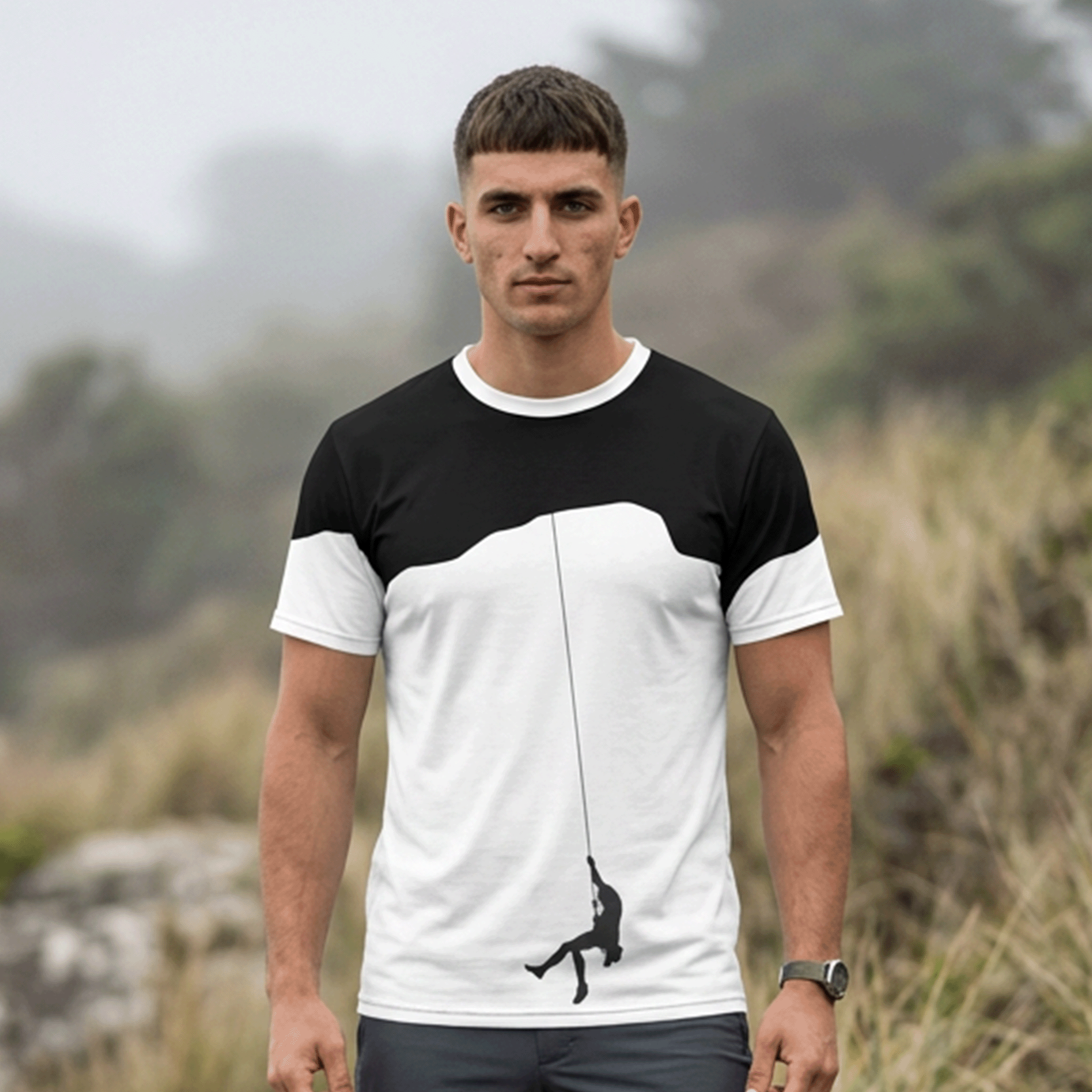 Rock Climber Silhouette Unisex T-shirt