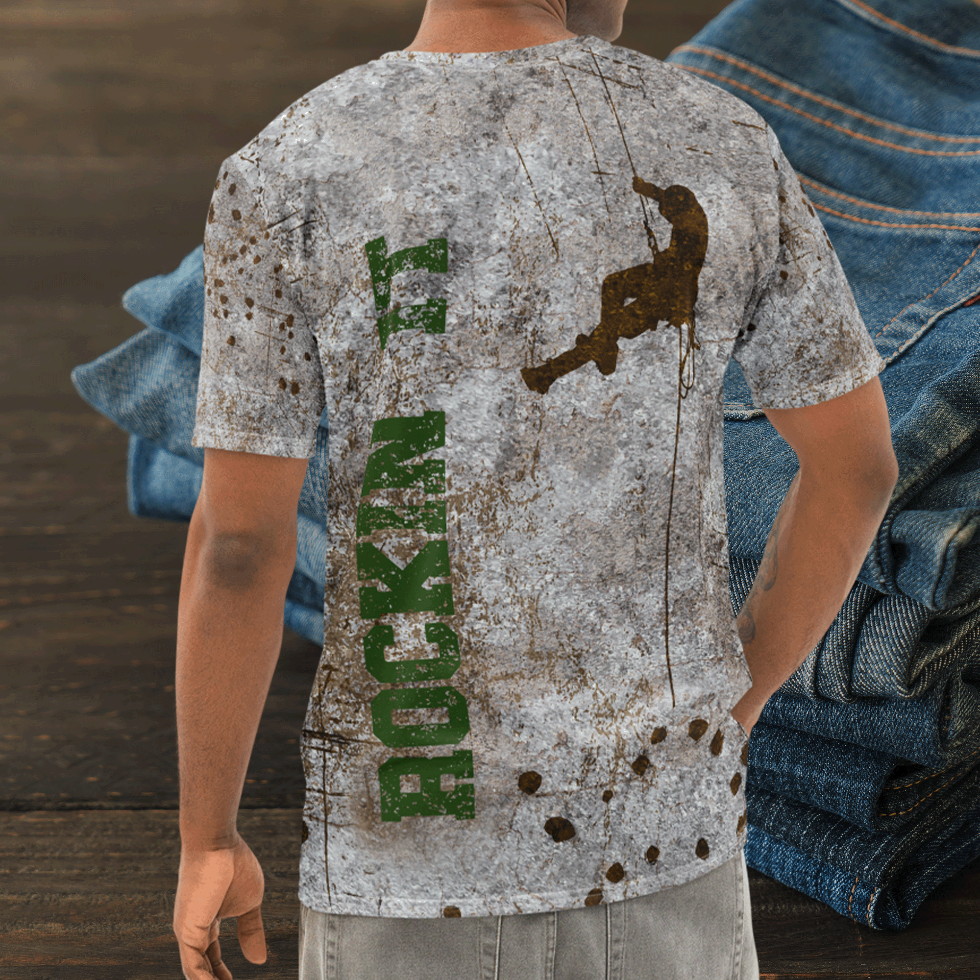 Rock Climbing Mens T-shirt