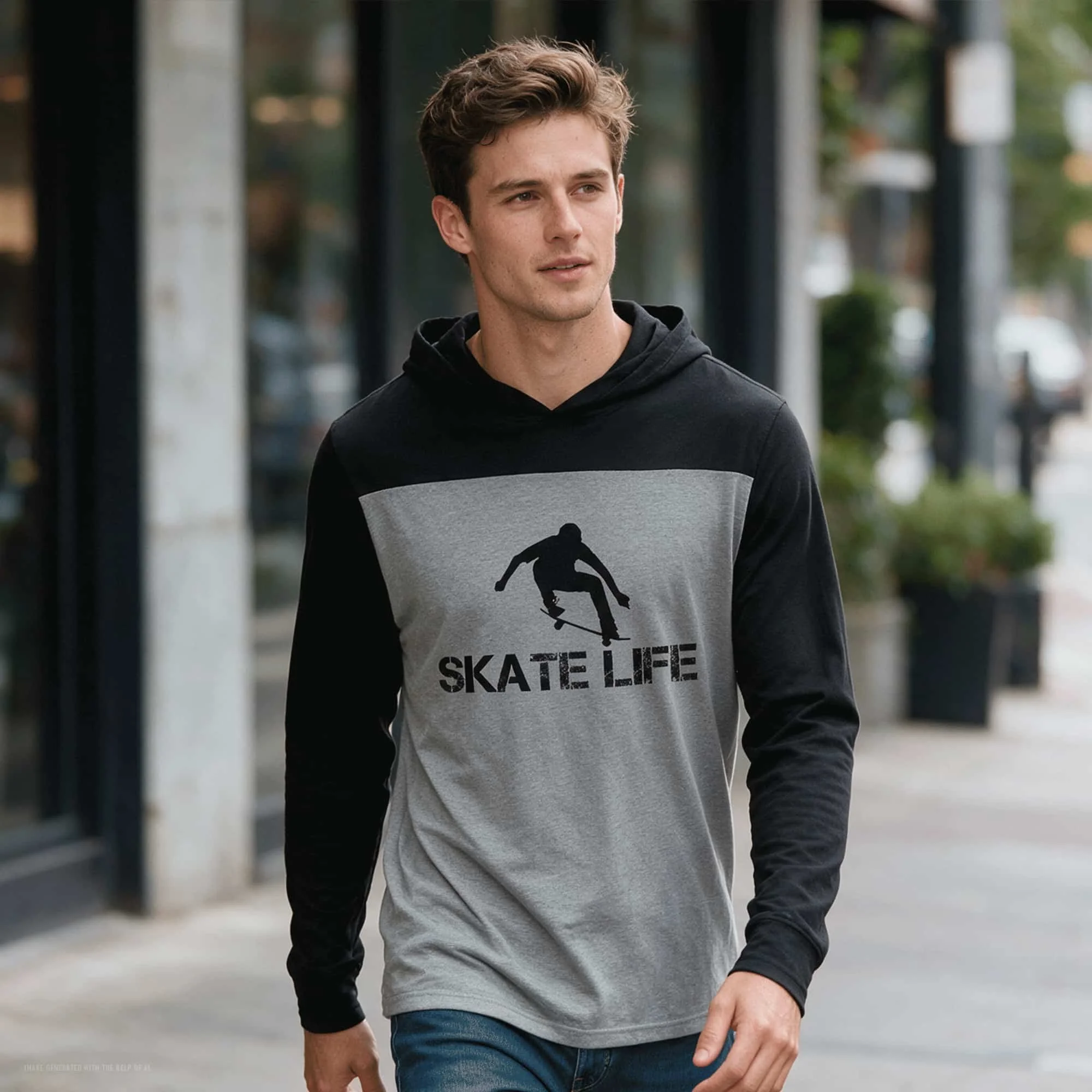 Skate Life Long Sleeve T-shirt Halftime Hoodie