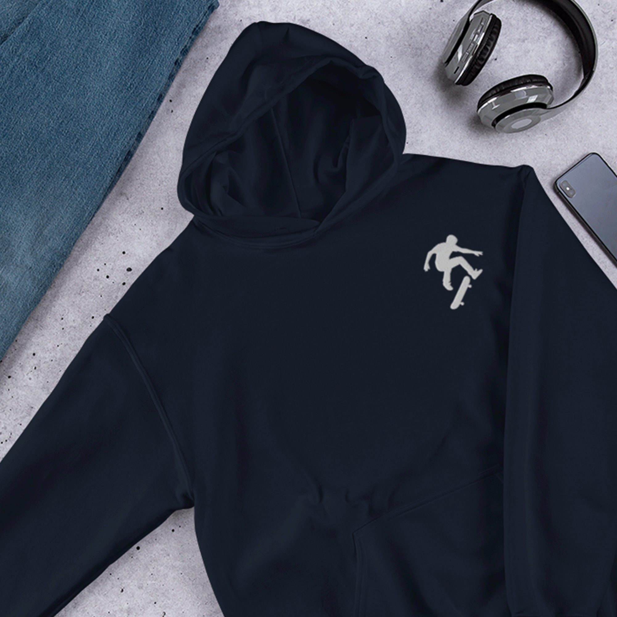 Urban Style Skateboarder Hoodie