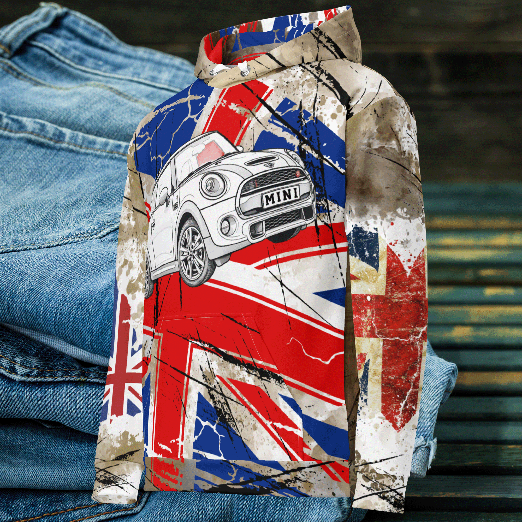Mini Streetwear Grunge Racing Hoodie