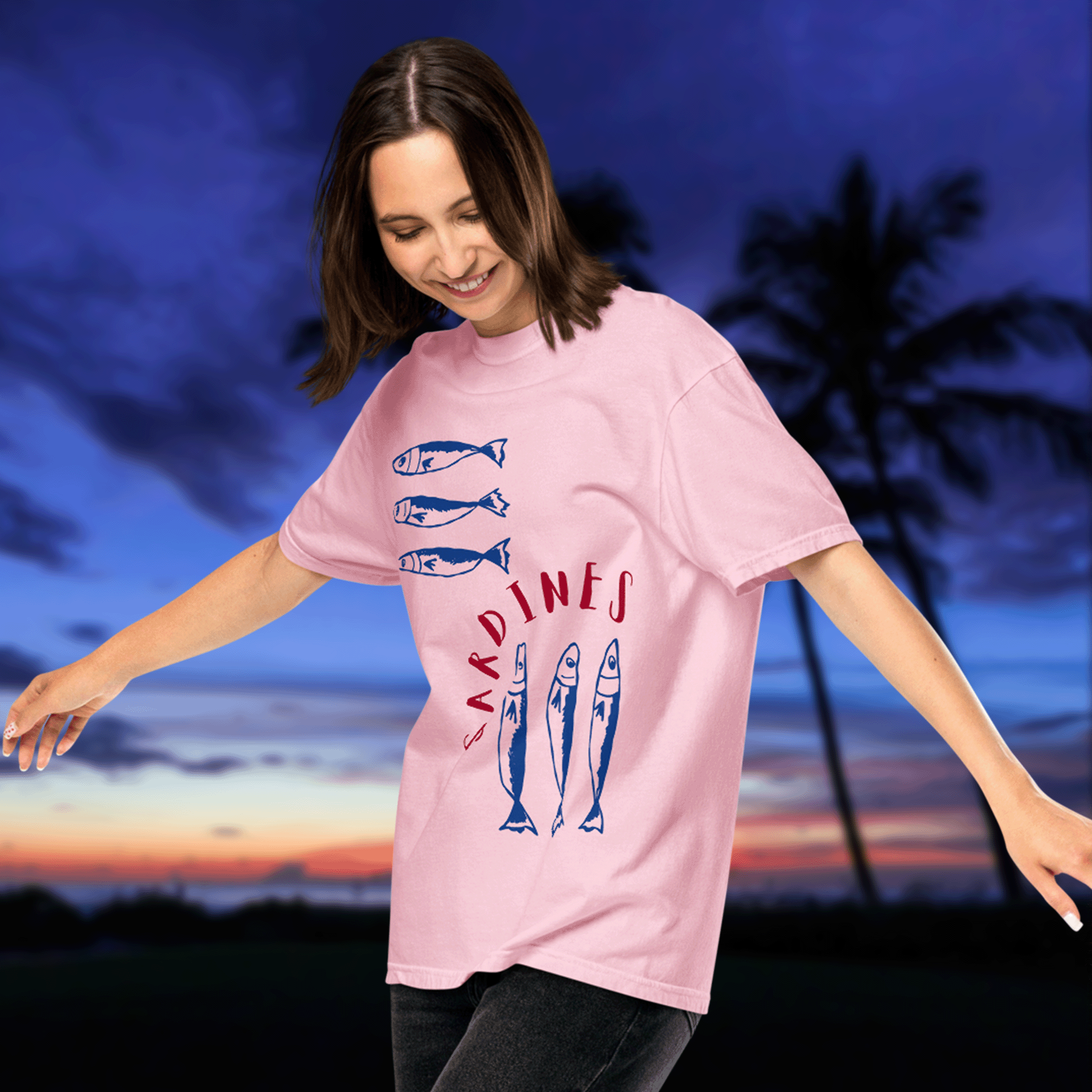 Sardines Unisex Garment-dyed comfort colors T-shirt