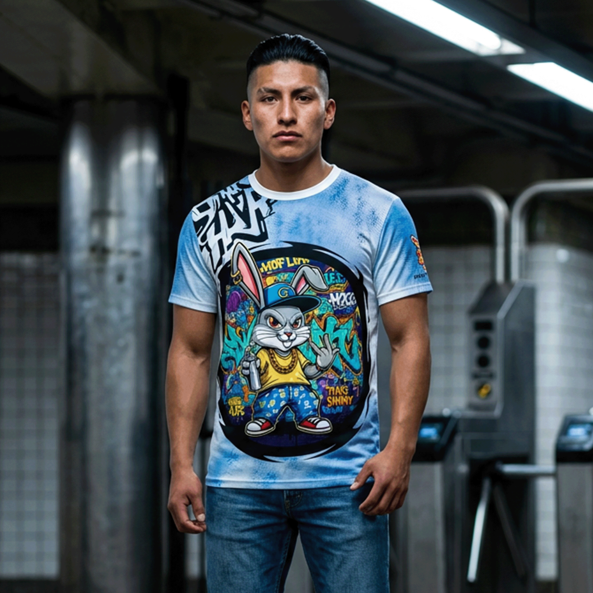 Graffiti Street Bunny Tee