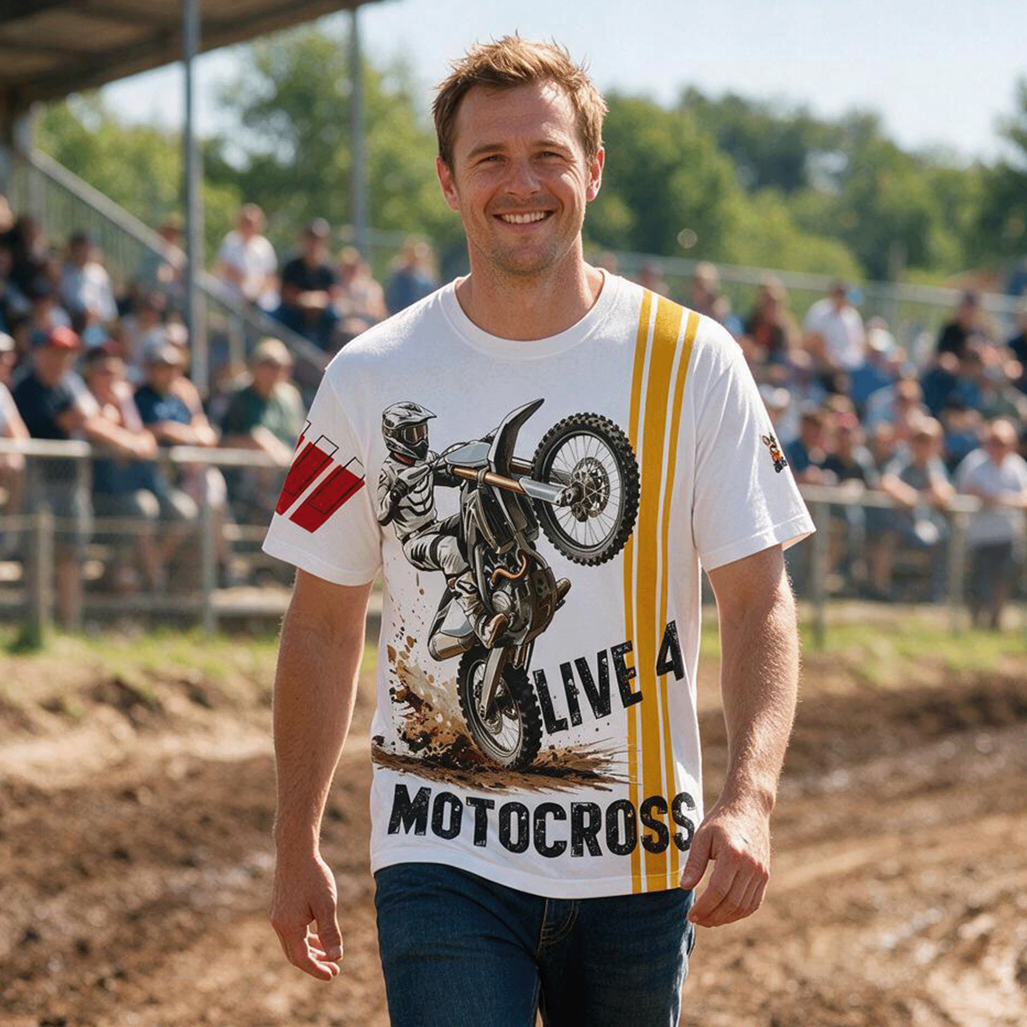 Live 4 Motocross All-Over Print Tee