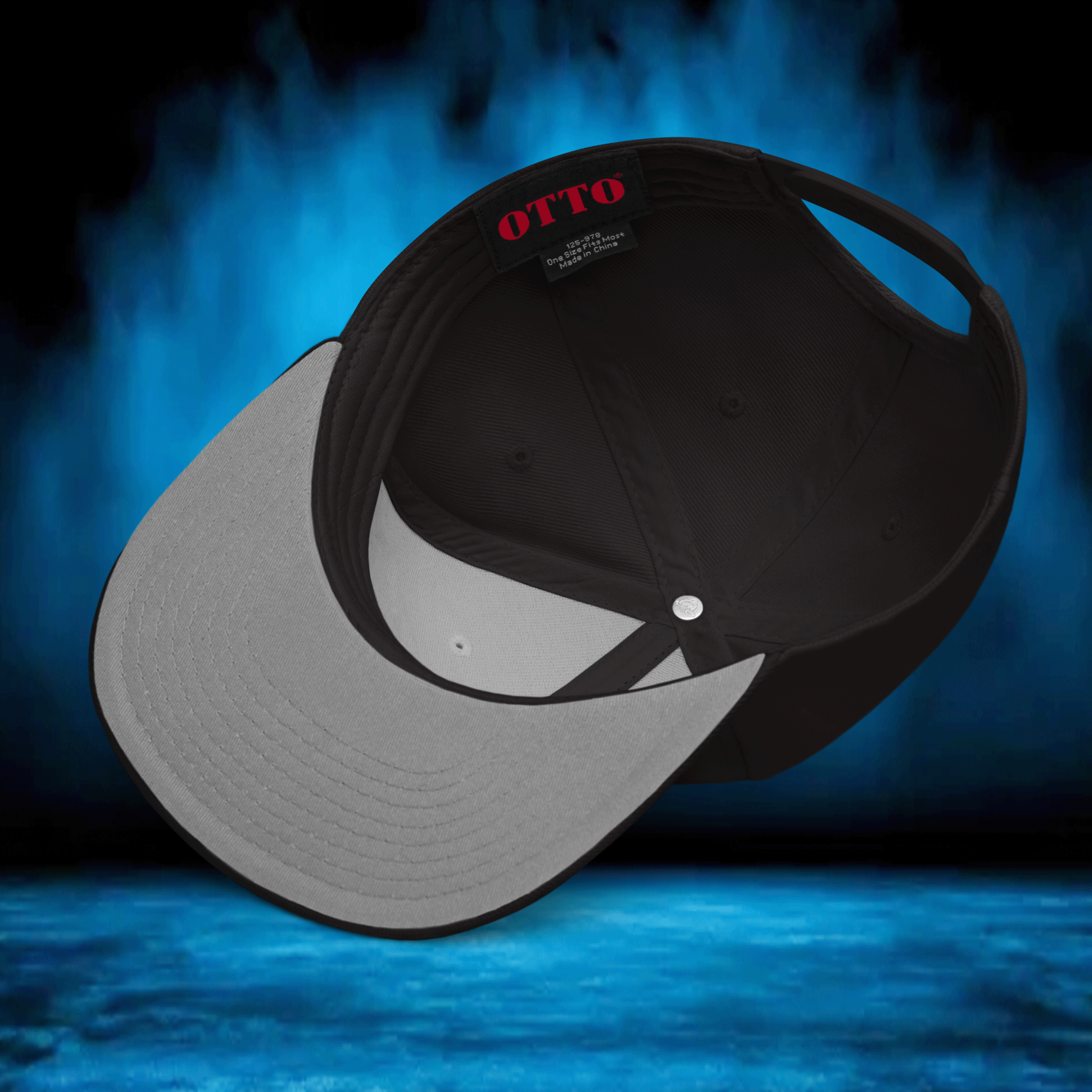 Embroidered 8 Ball Streetwear Snapback Cap
