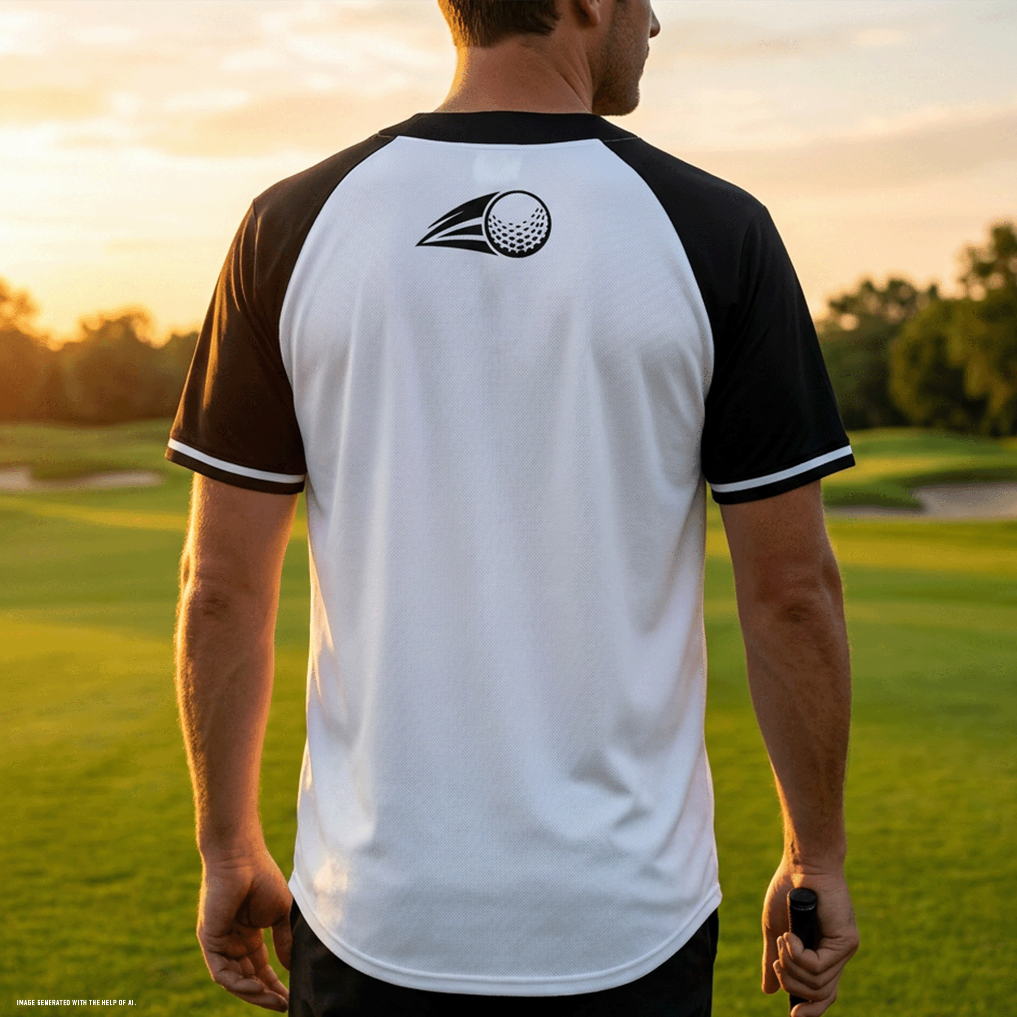Men's Augusta Sportswear Golfer Cutter Henley Jersey